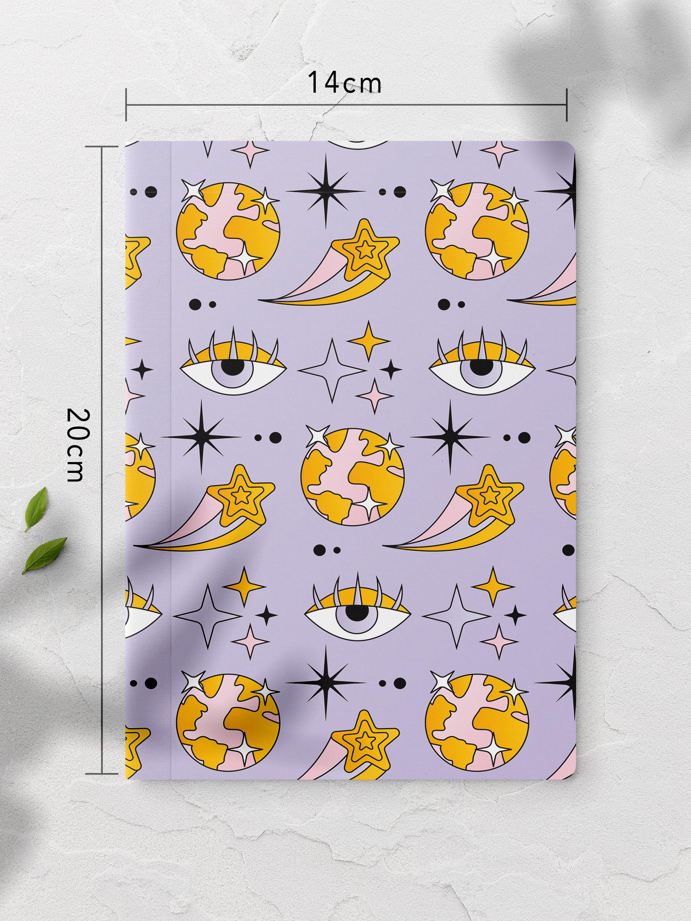 Çizgisiz Defter, İndie Groovy Notebook, Not Defteri, Akıl ve Anı Defteri, 64 Sayfa, 14*21cm