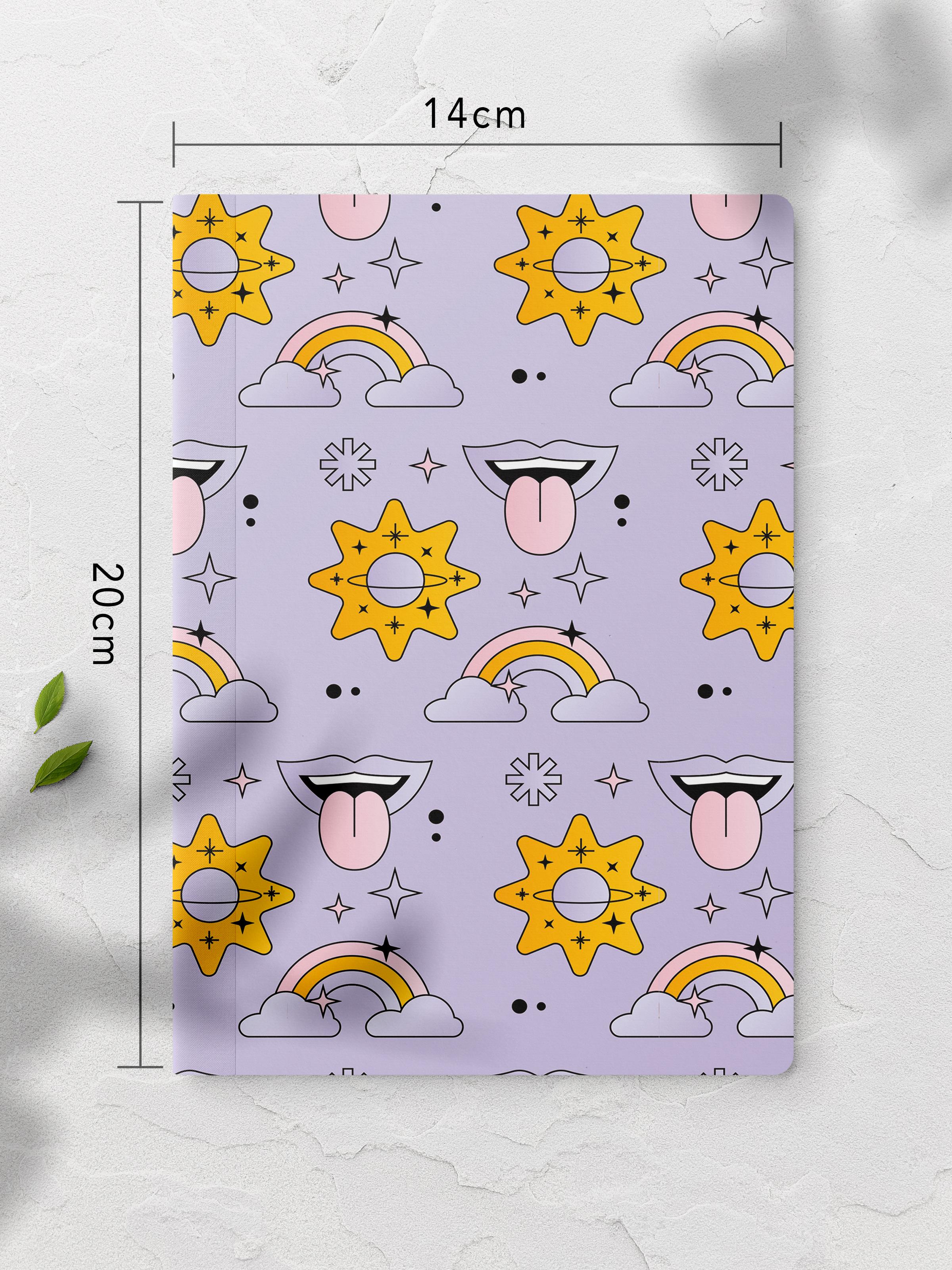 Çizgisiz Defter, İndie Groovy Notebook, Not Defteri, Akıl ve Anı Defteri, 64 Sayfa, 14*21cm