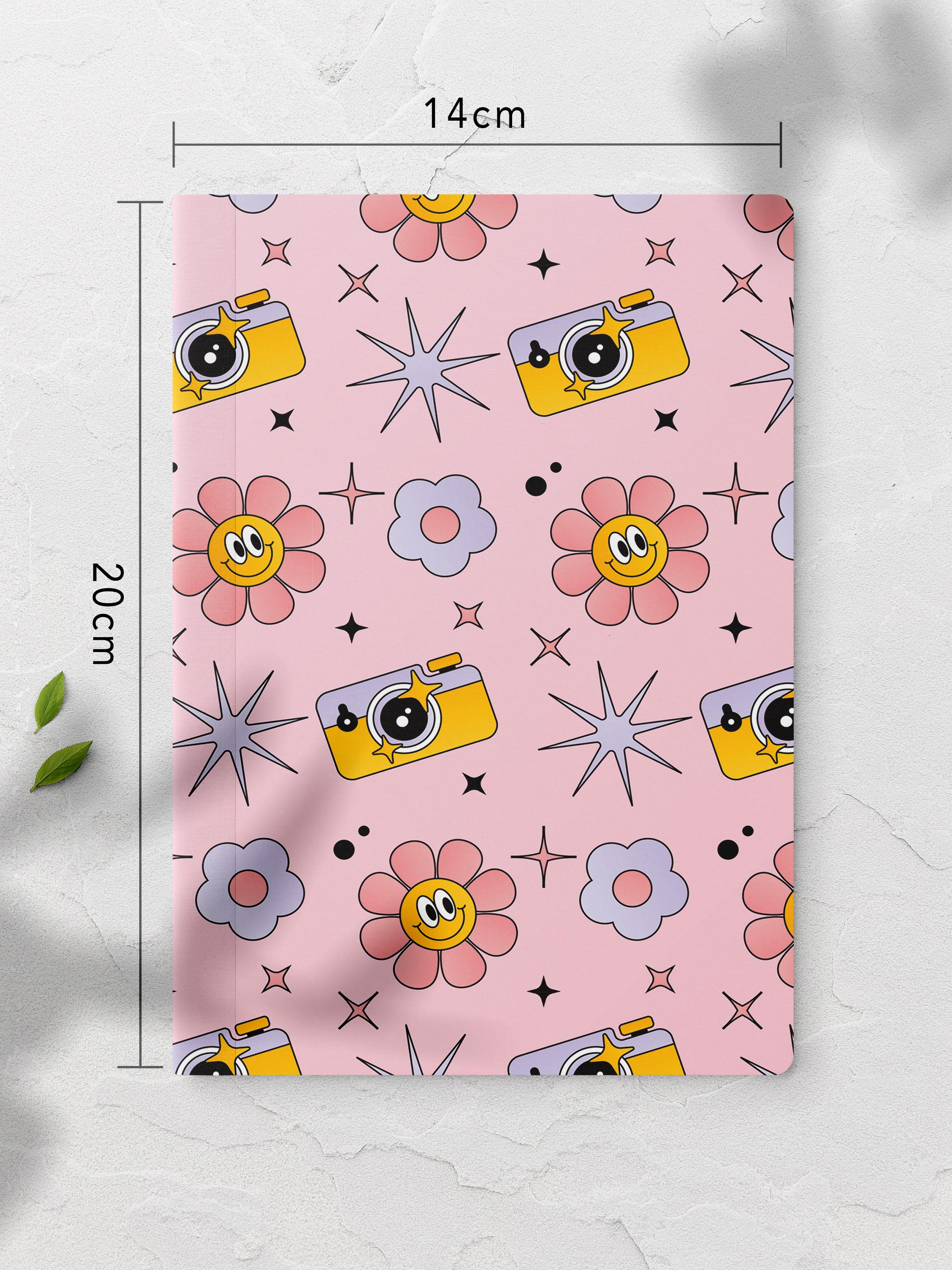 Çizgisiz Defter, İndie Groovy Notebook, Not Defteri, Akıl ve Anı Defteri, 64 Sayfa, 14*21cm