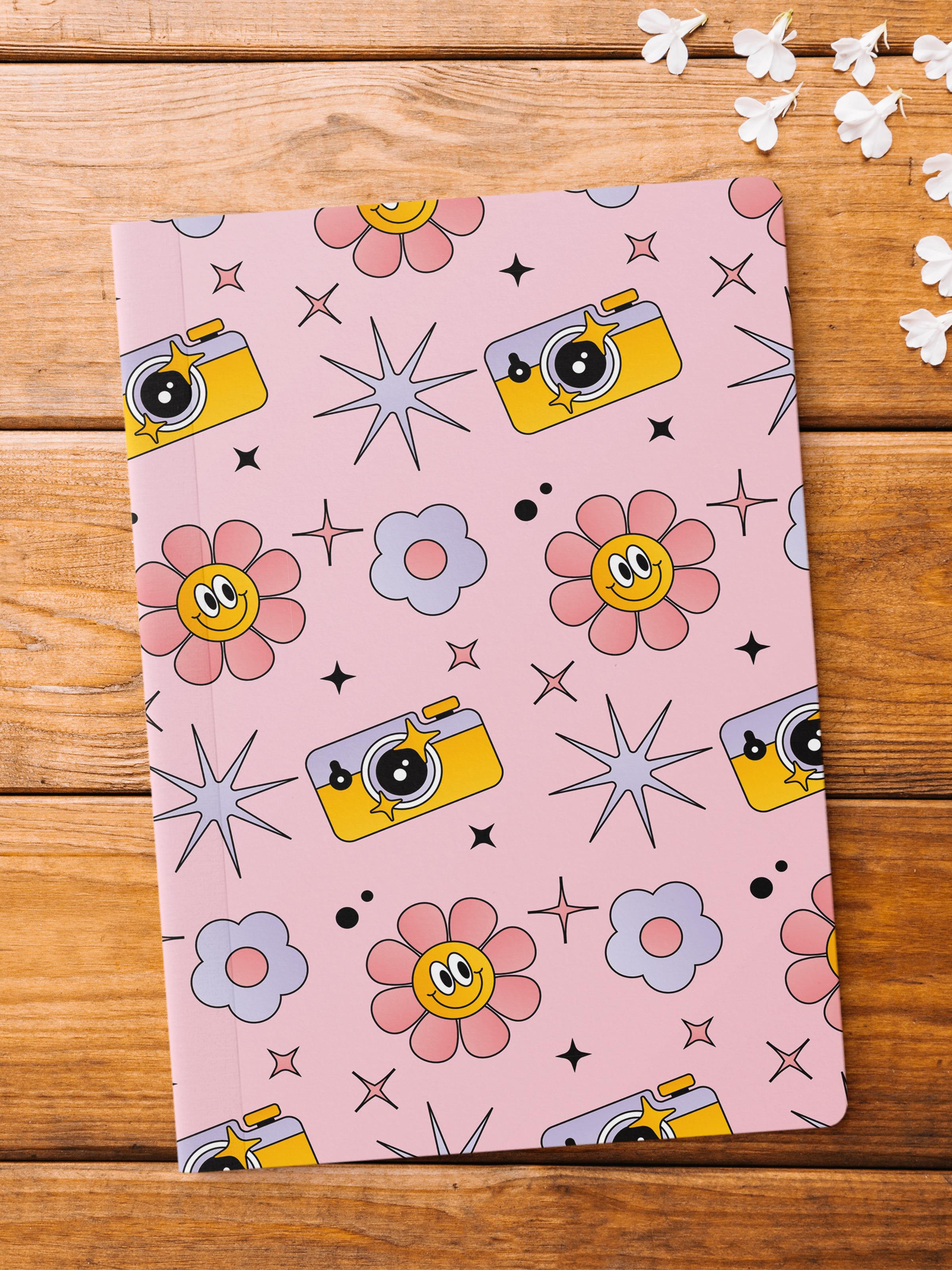 Çizgisiz Defter, İndie Groovy Notebook, Not Defteri, Akıl ve Anı Defteri, 64 Sayfa, 14*21cm