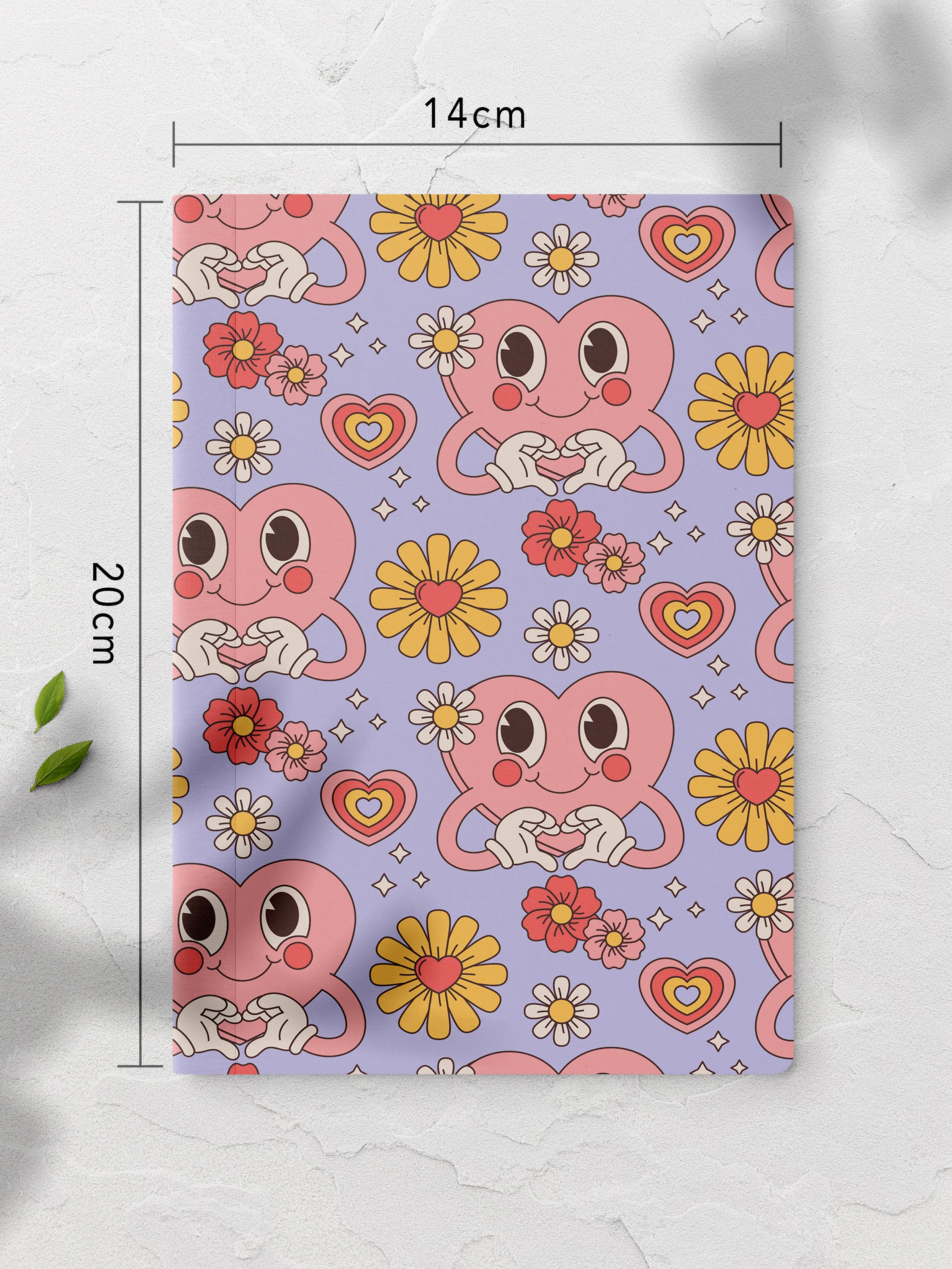 Çizgisiz Defter, İndie Groovy Notebook, Not Defteri, Akıl ve Anı Defteri, 64 Sayfa, 14*21cm