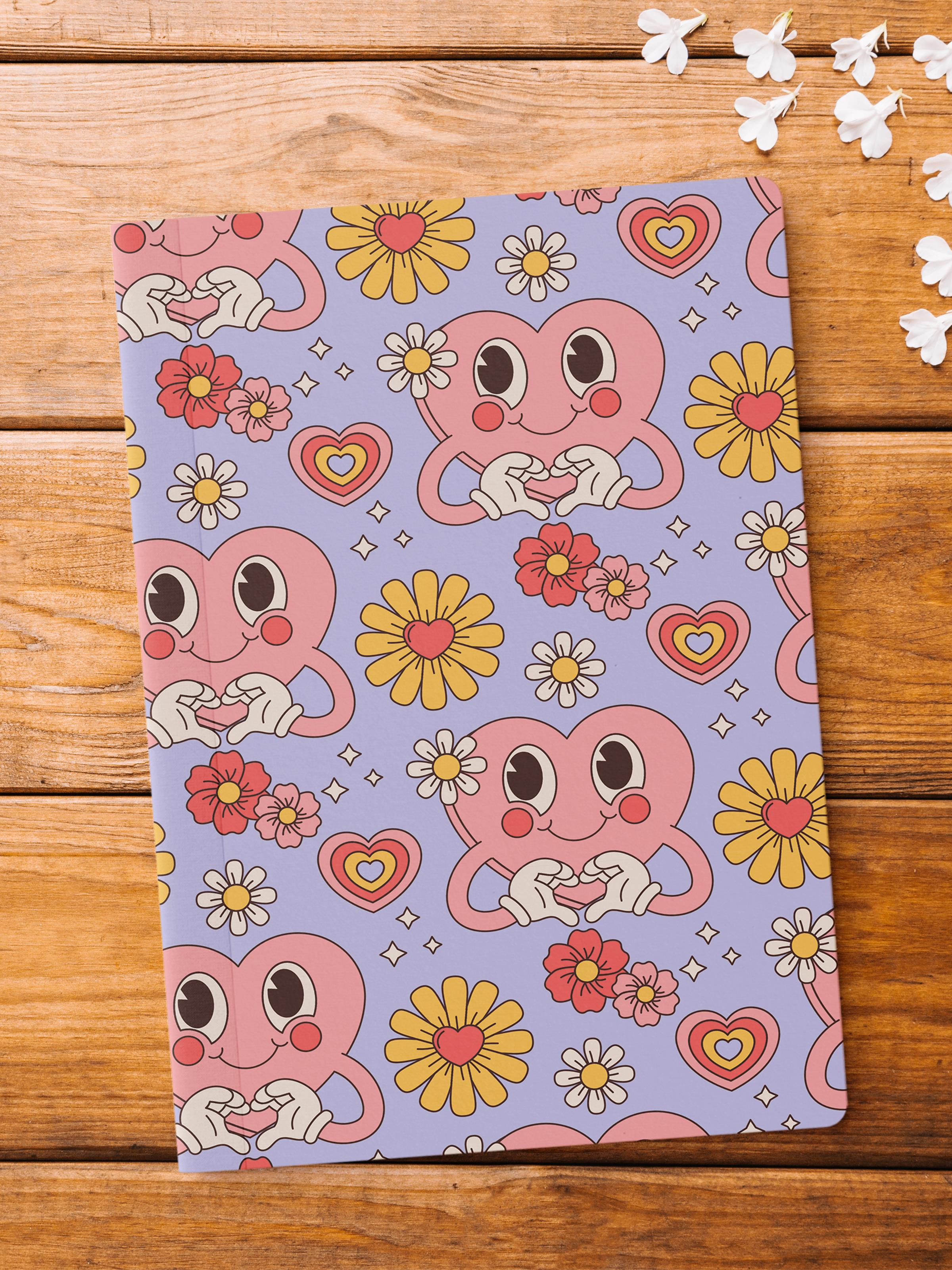 Çizgisiz Defter, İndie Groovy Notebook, Not Defteri, Akıl ve Anı Defteri, 64 Sayfa, 14*21cm