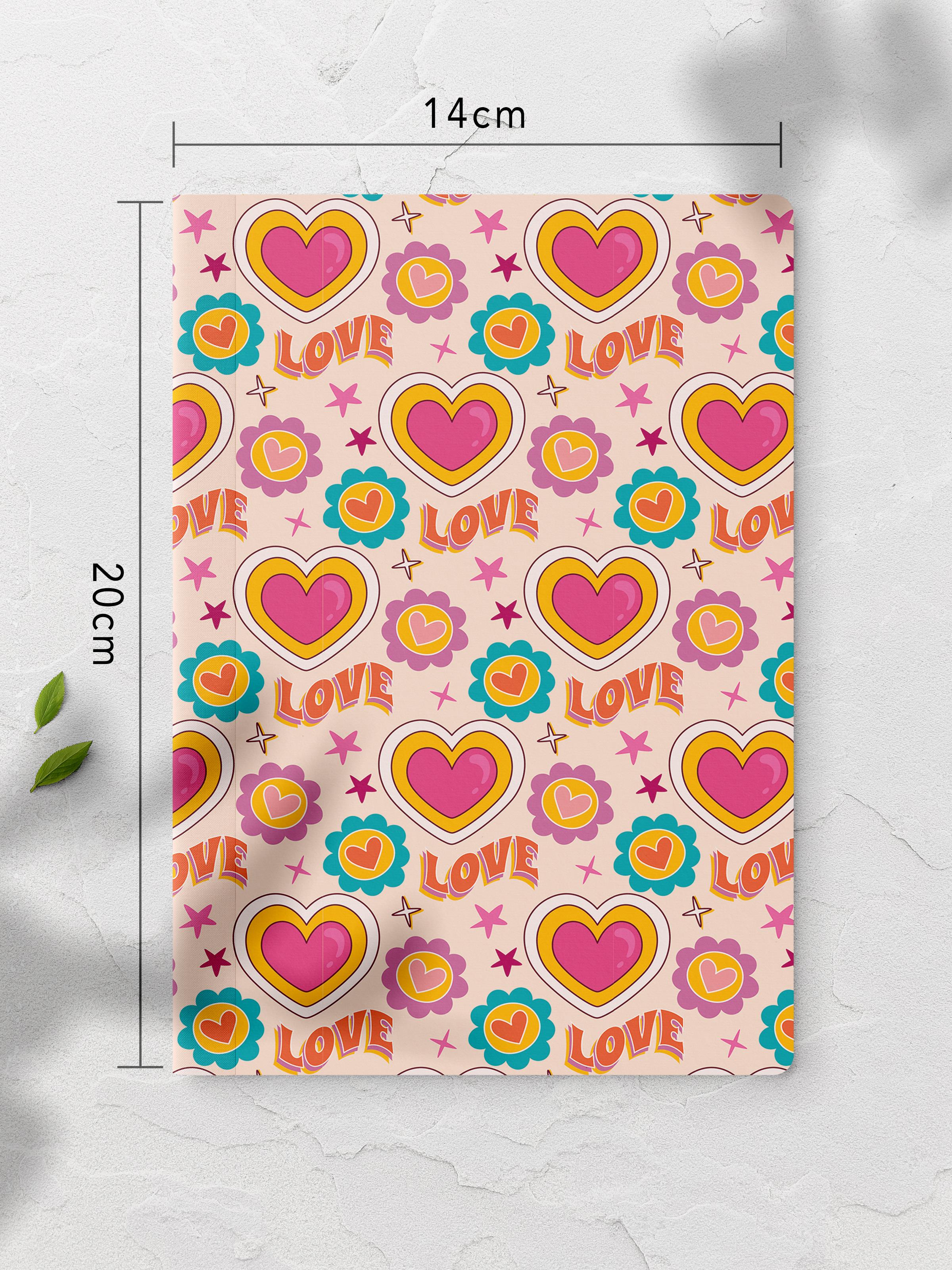 Çizgisiz Defter, İndie Groovy Notebook, Not Defteri, Akıl ve Anı Defteri, 64 Sayfa, 14*21cm