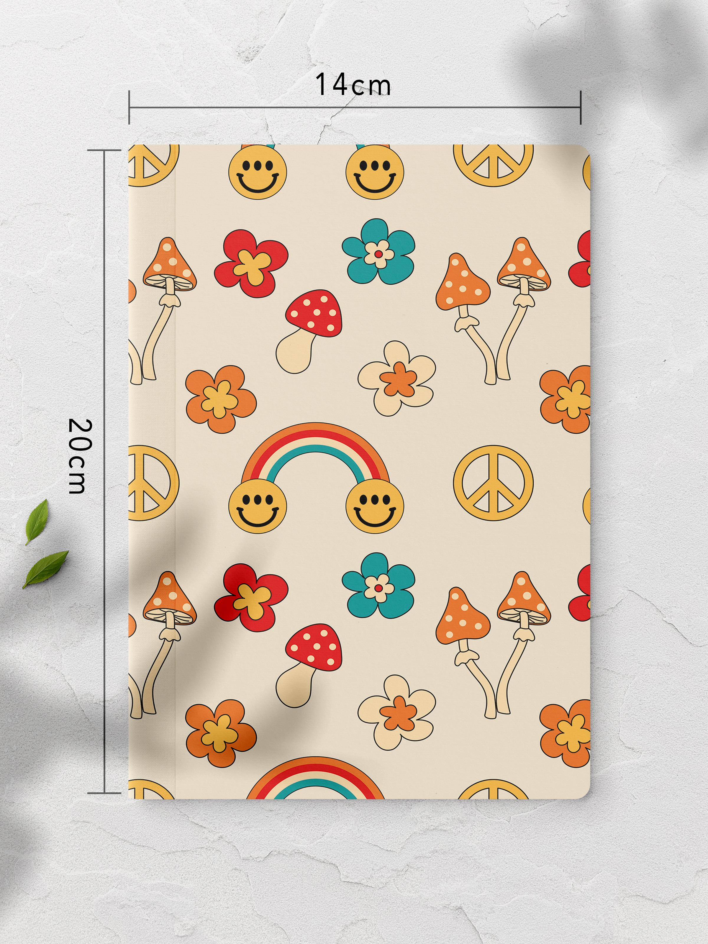 Çizgisiz Defter, İndie Groovy Notebook, Not Defteri, Akıl ve Anı Defteri, 64 Sayfa, 14*21cm