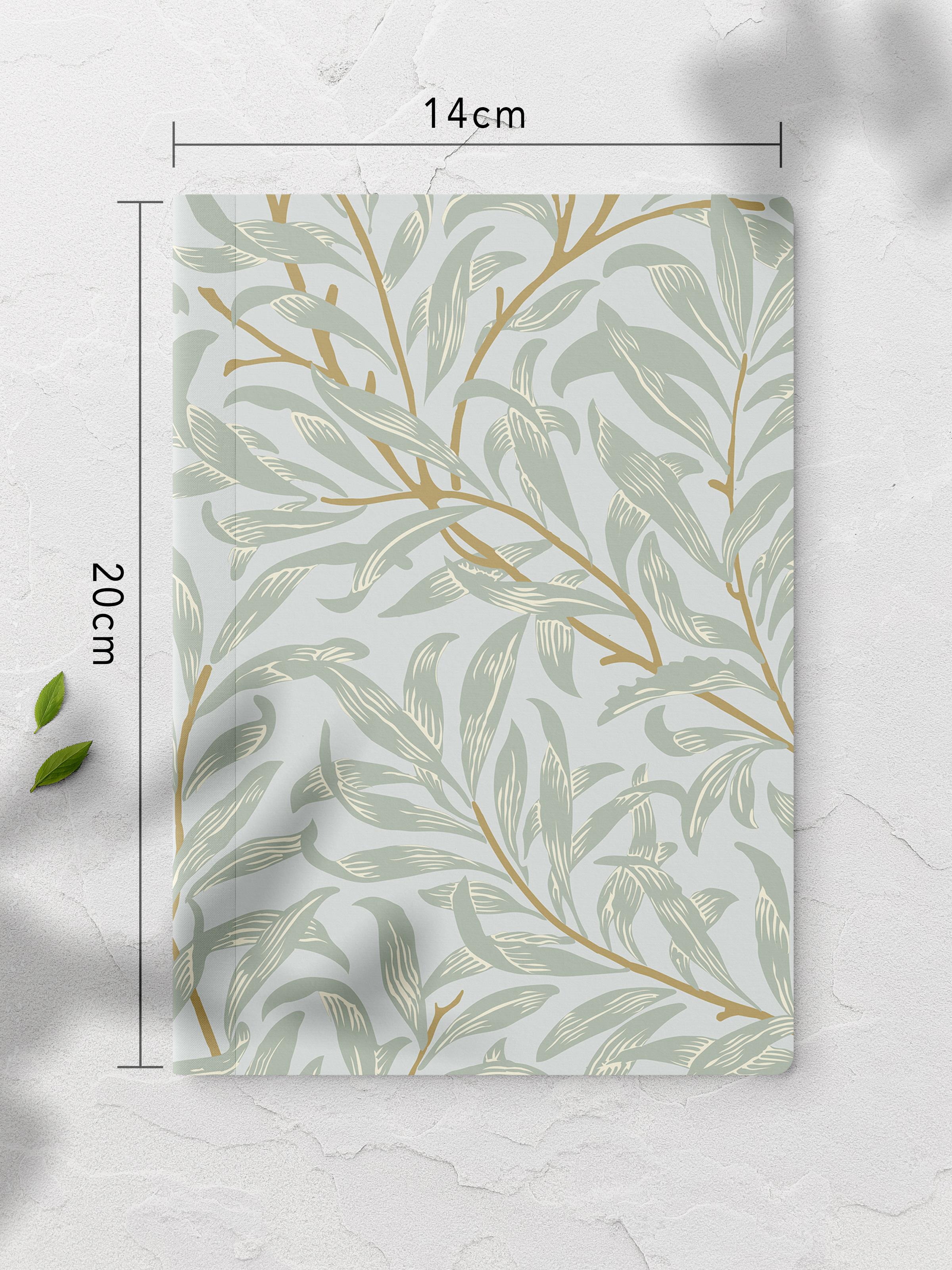 Çizgisiz Defter, Mavi Vintage Notebook, Not Defteri, Akıl ve Anı Defteri, 64 Sayfa, 14*21cm