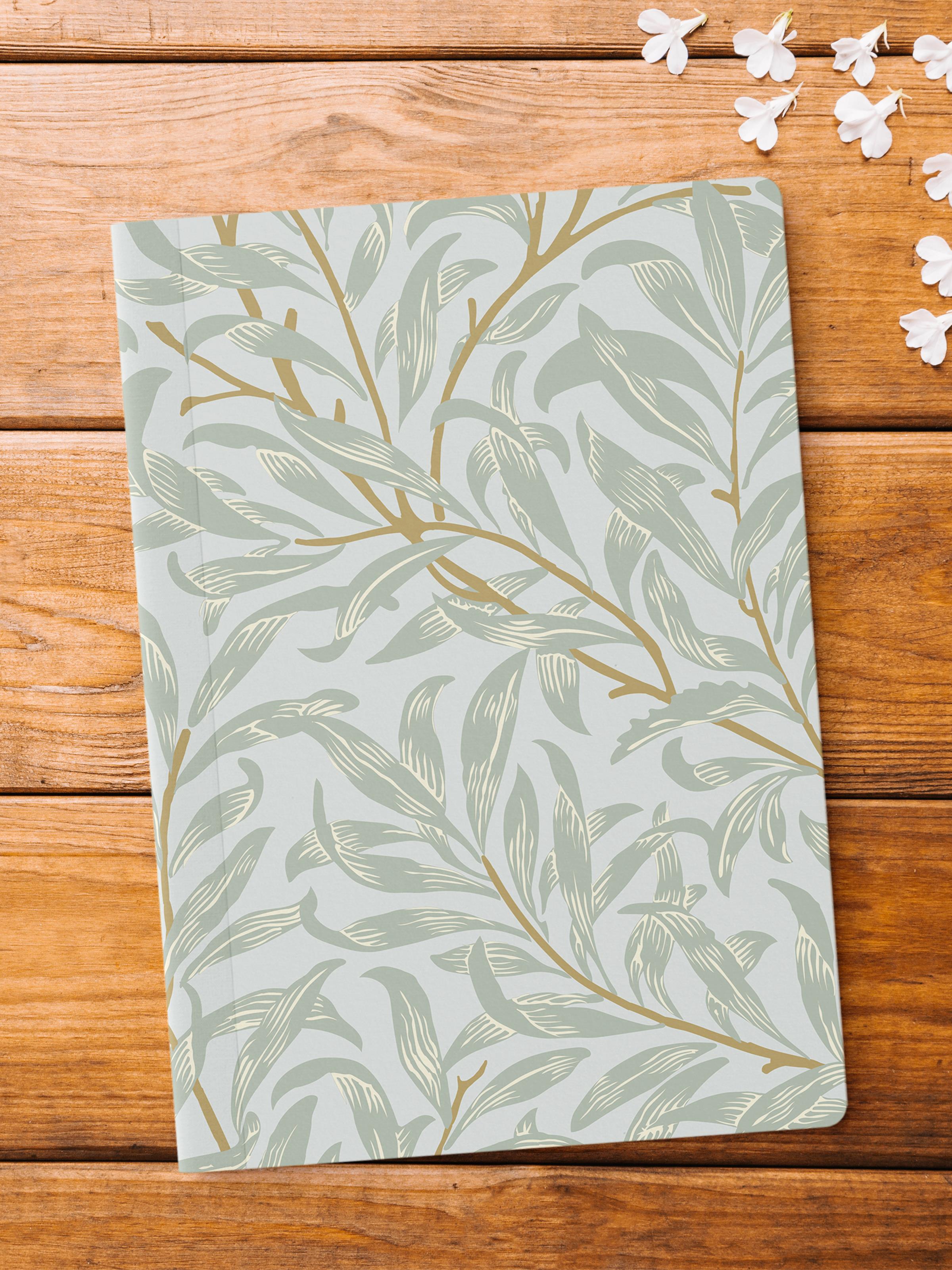 Çizgisiz Defter, Mavi Vintage Notebook, Not Defteri, Akıl ve Anı Defteri, 64 Sayfa, 14*21cm