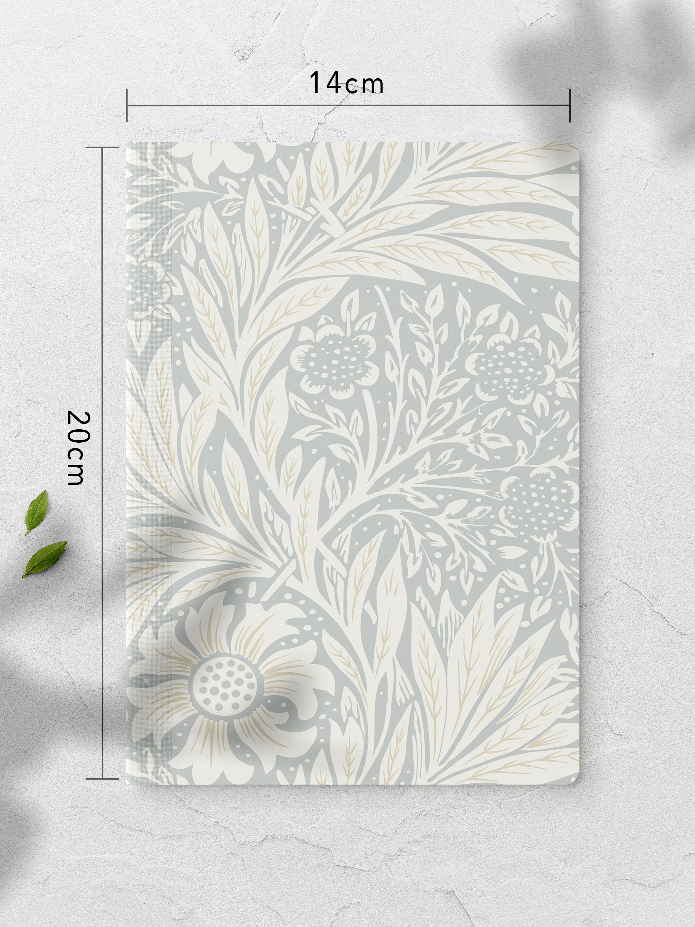 Çizgisiz Defter, Mavi Vintage Notebook, Not Defteri, Akıl ve Anı Defteri, 64 Sayfa, 14*21cm