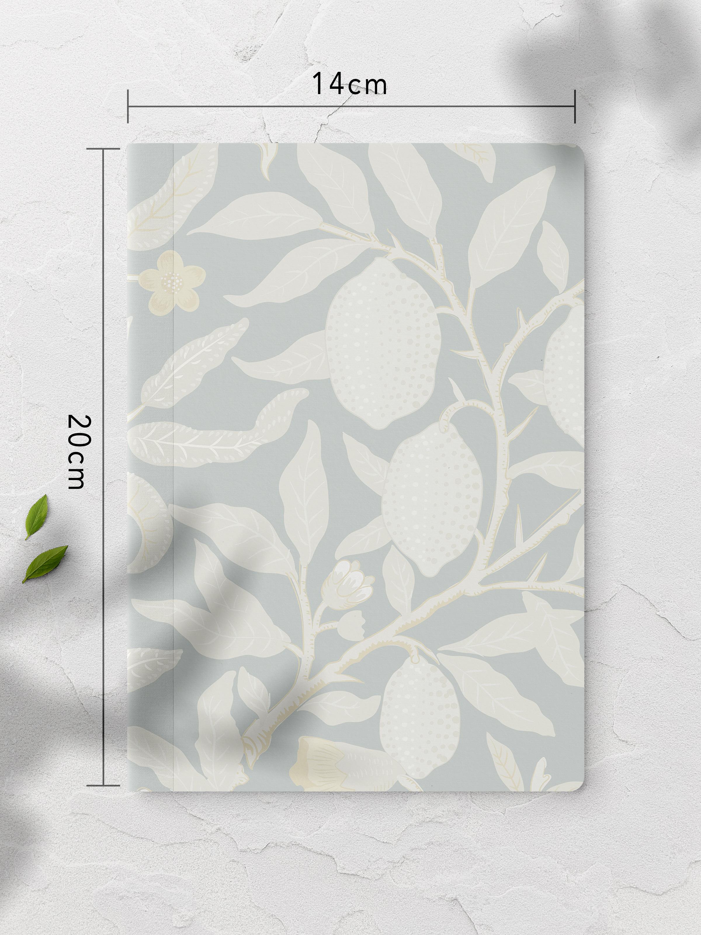 Çizgisiz Defter, Mavi Vintage Notebook, Not Defteri, Akıl ve Anı Defteri, 64 Sayfa, 14*21cm