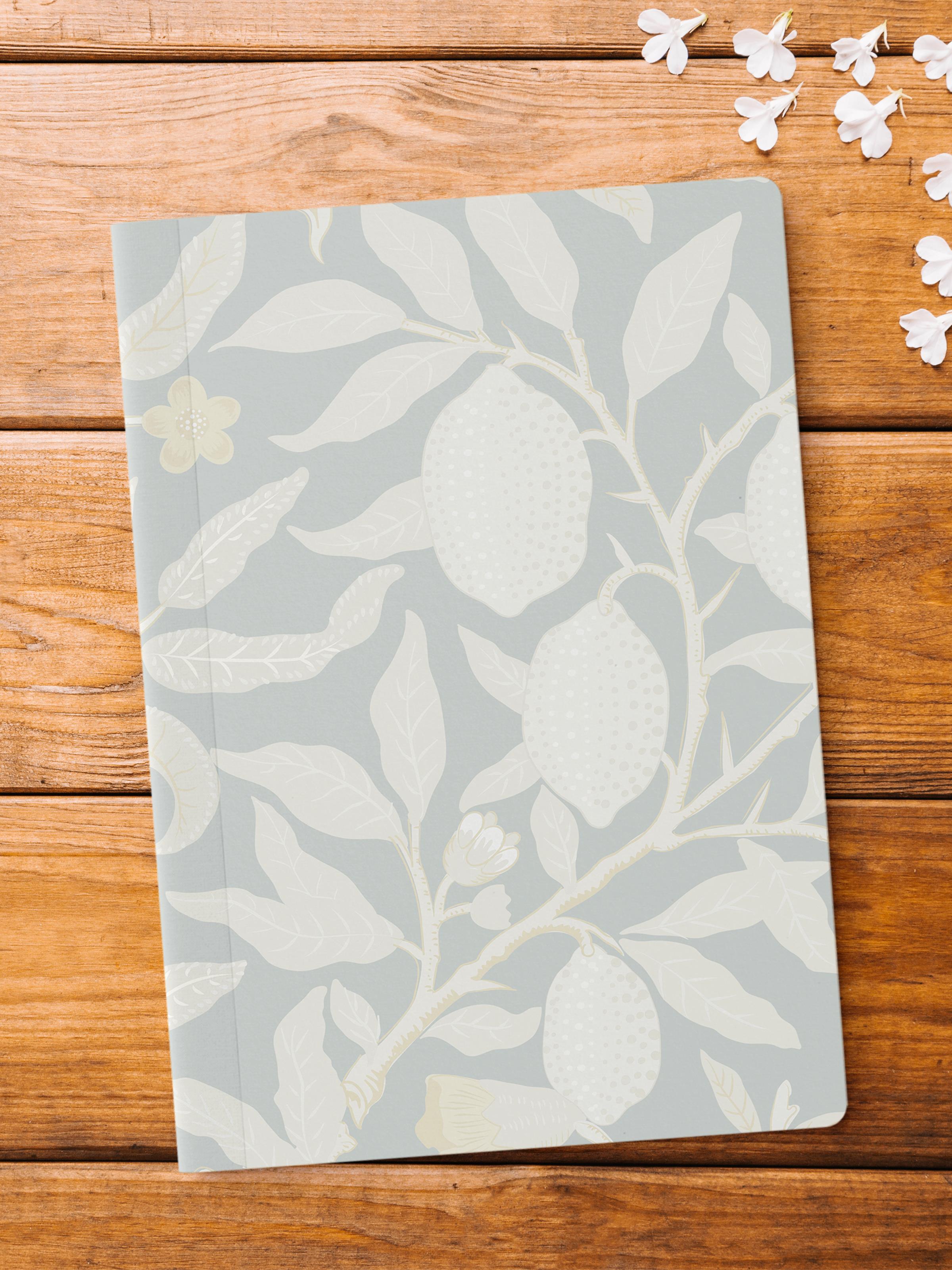 Çizgisiz Defter, Mavi Vintage Notebook, Not Defteri, Akıl ve Anı Defteri, 64 Sayfa, 14*21cm