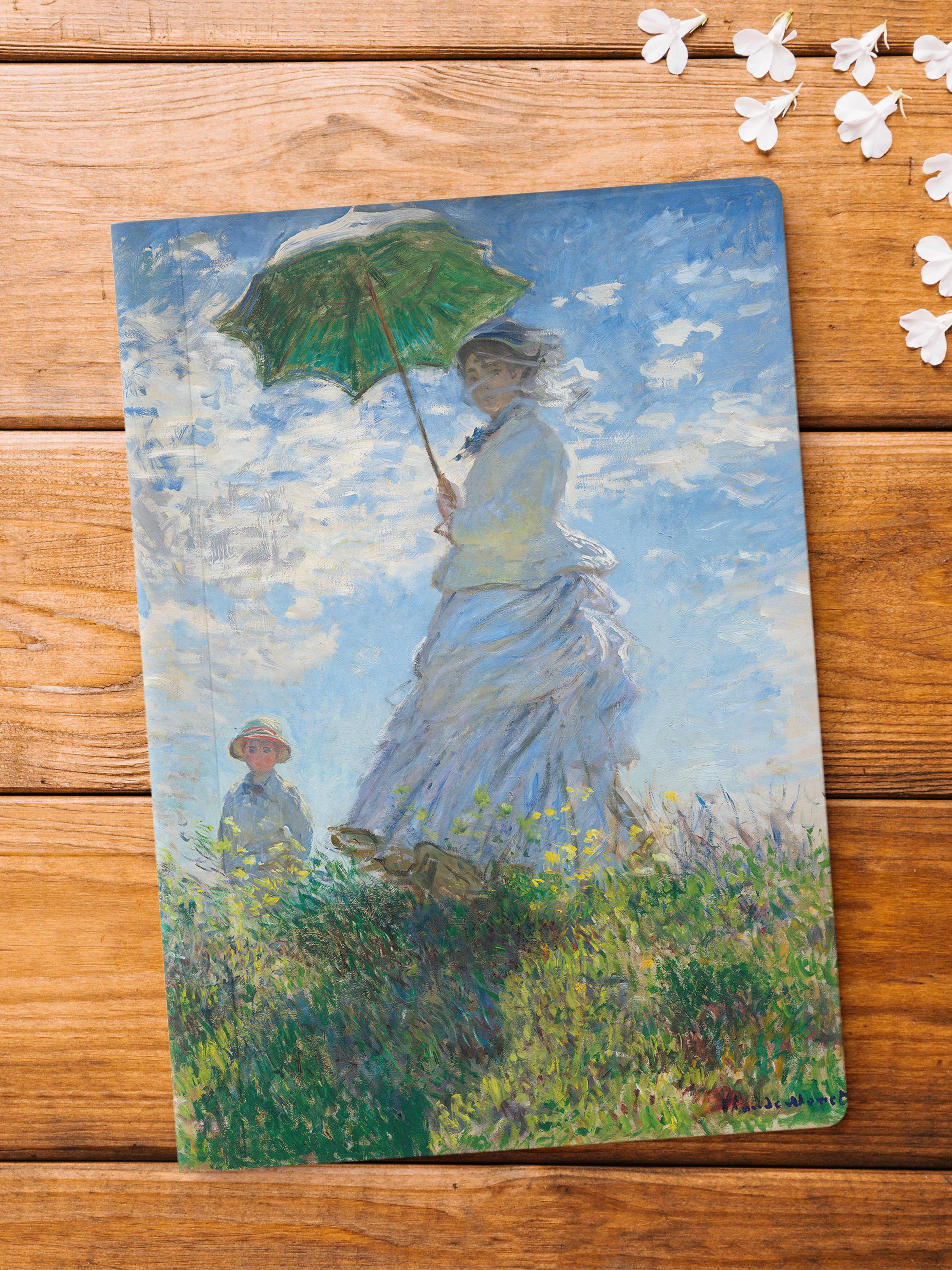 Çizgisiz Defter, Modern Sanat Notebook, Monet Temalı Not Defteri 64 Sayfa, 14*21cm