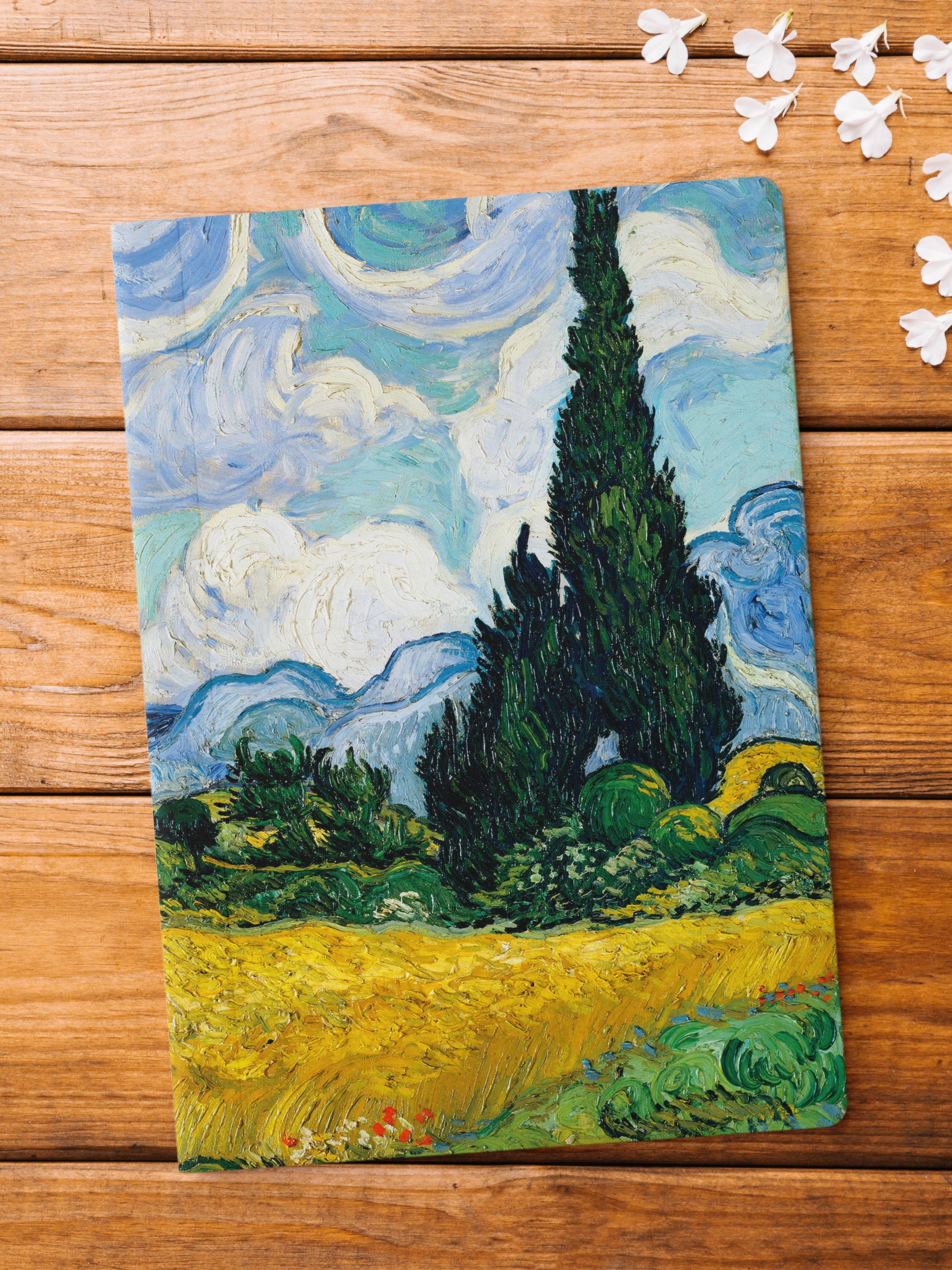 Çizgisiz Defter, Modern Sanat Notebook, Van Gogh Temalı Not Defteri 64 Sayfa, 14*21cm