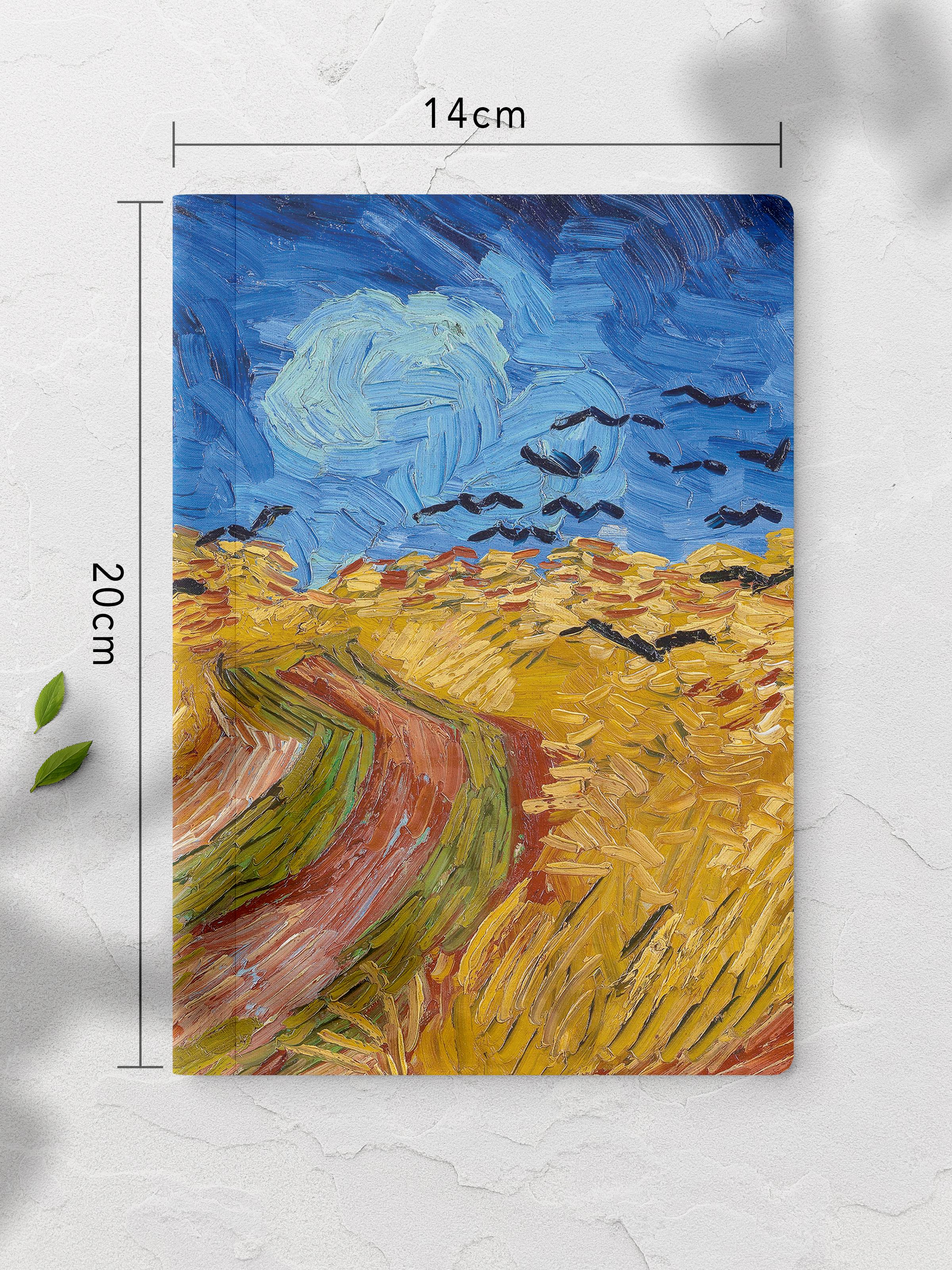 Çizgisiz Defter, Modern Sanat Notebook, Van Gogh Temalı Not Defteri 64 Sayfa, 14*21cm