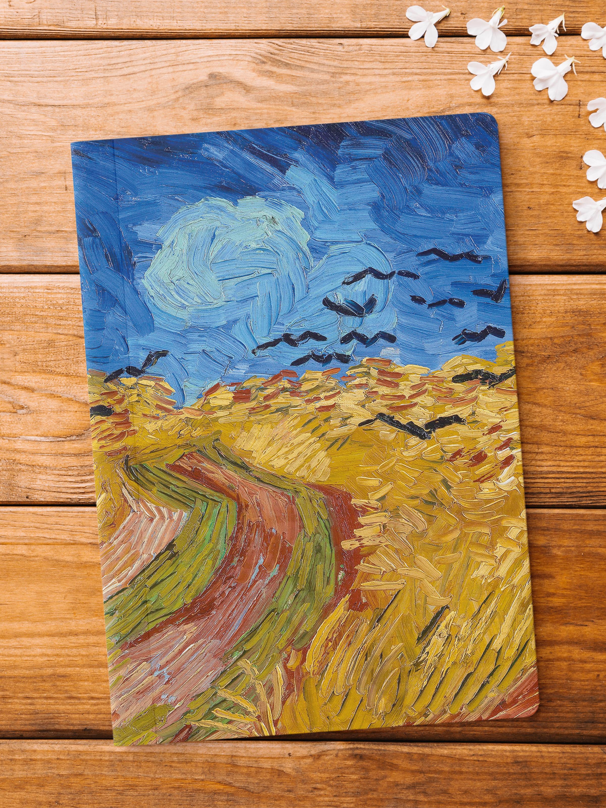Çizgisiz Defter, Modern Sanat Notebook, Van Gogh Temalı Not Defteri 64 Sayfa, 14*21cm
