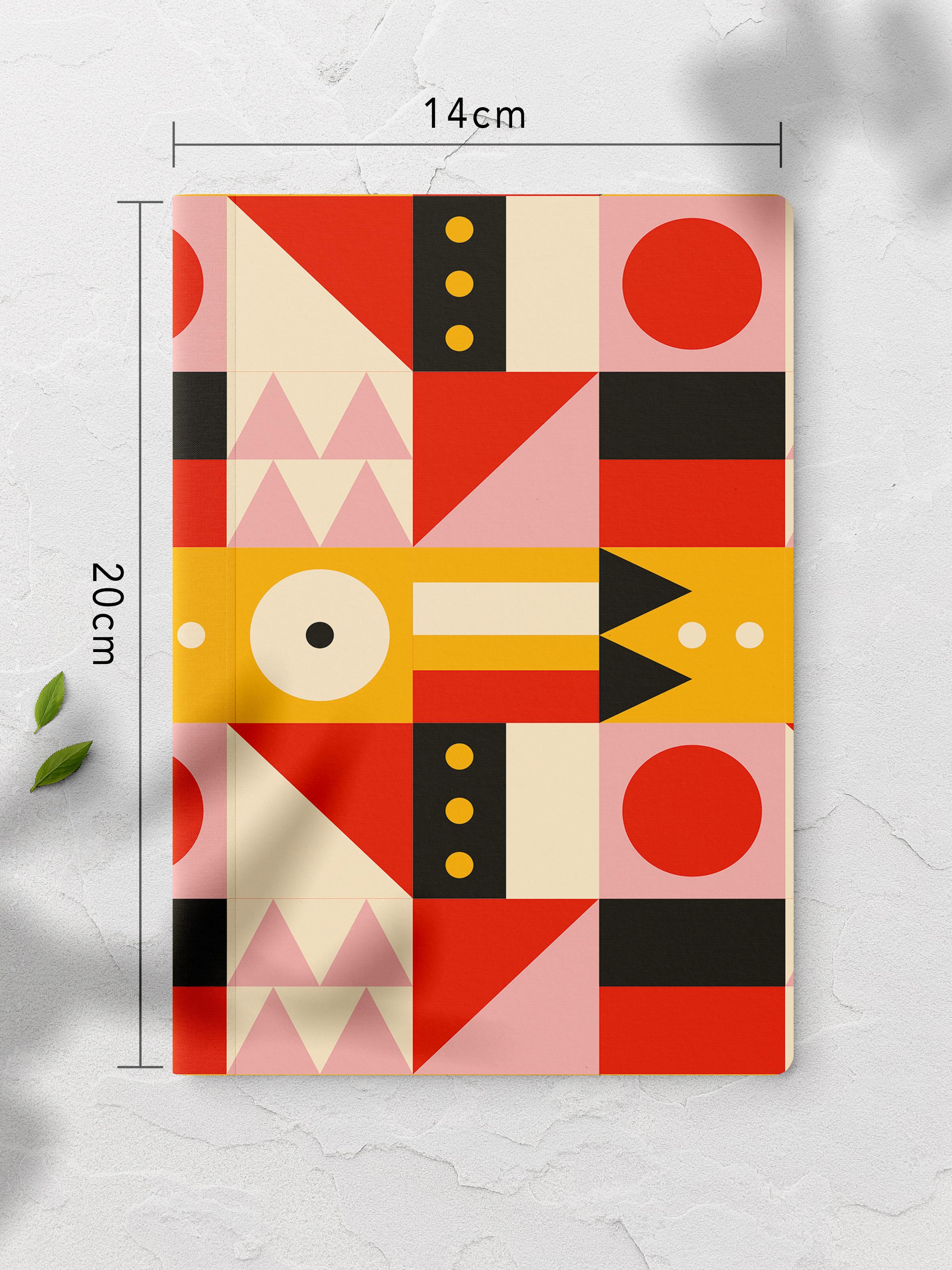 Çizgisiz Defter, Renkli ve Desenli Notebook, Not Defteri, Akıl ve Anı Defteri, 64 Sayfa, 14*21cm
