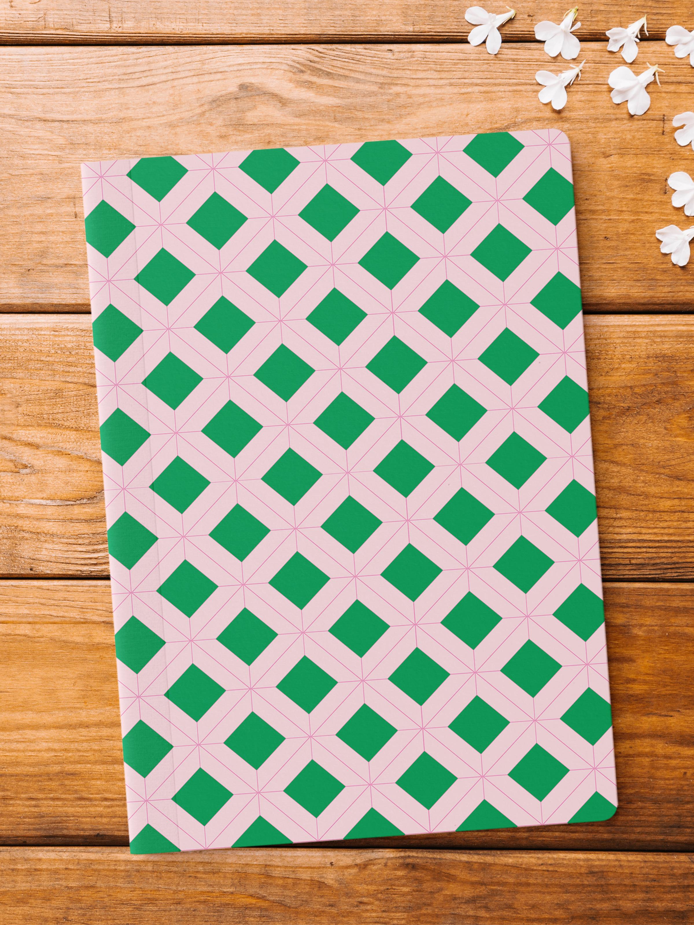 Çizgisiz Defter, Renkli ve Desenli Notebook, Not Defteri, Akıl ve Anı Defteri, 64 Sayfa, 14*21cm