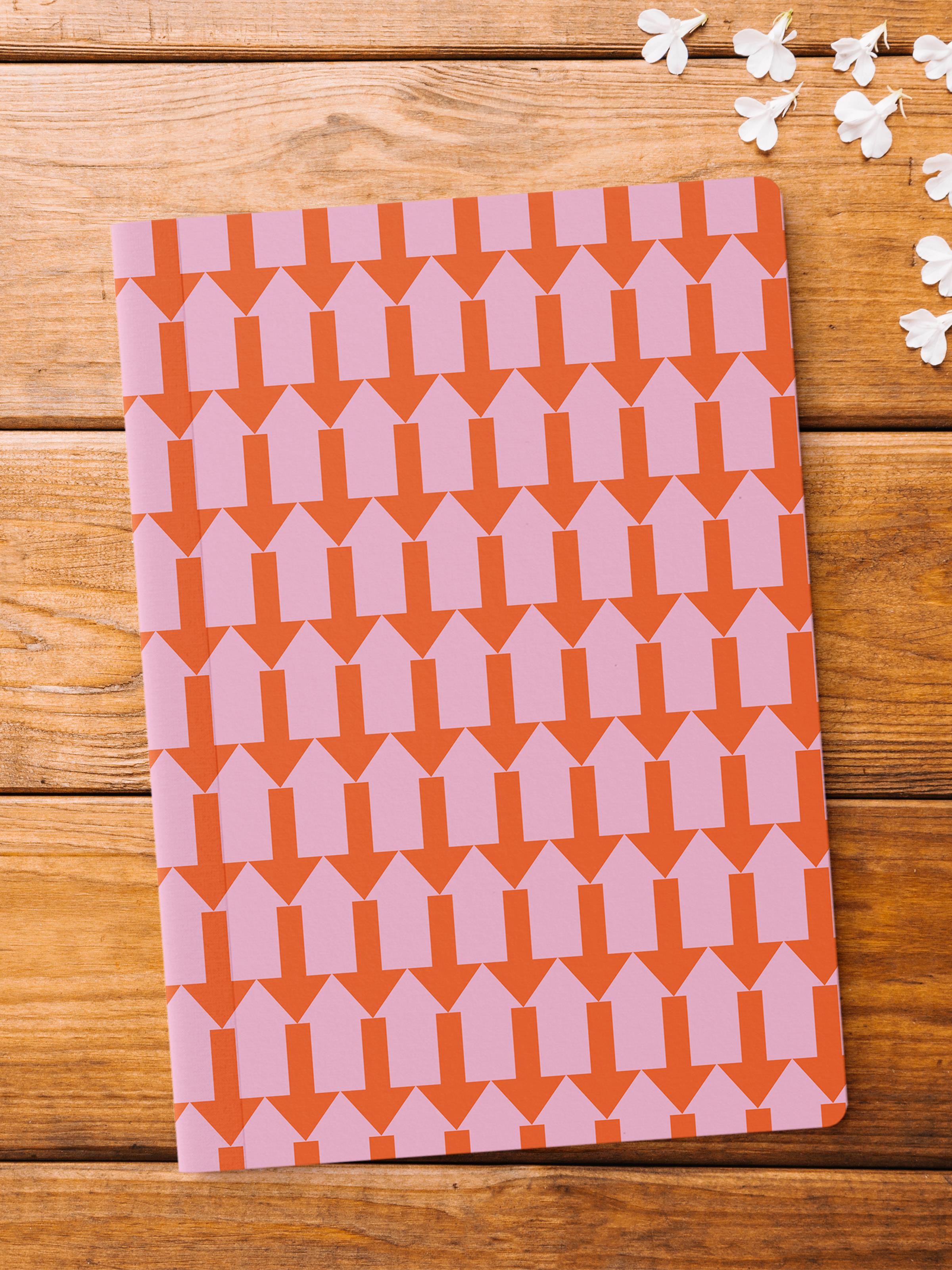 Çizgisiz Defter, Renkli ve Desenli Notebook, Not Defteri, Akıl ve Anı Defteri, 64 Sayfa, 14*21cm