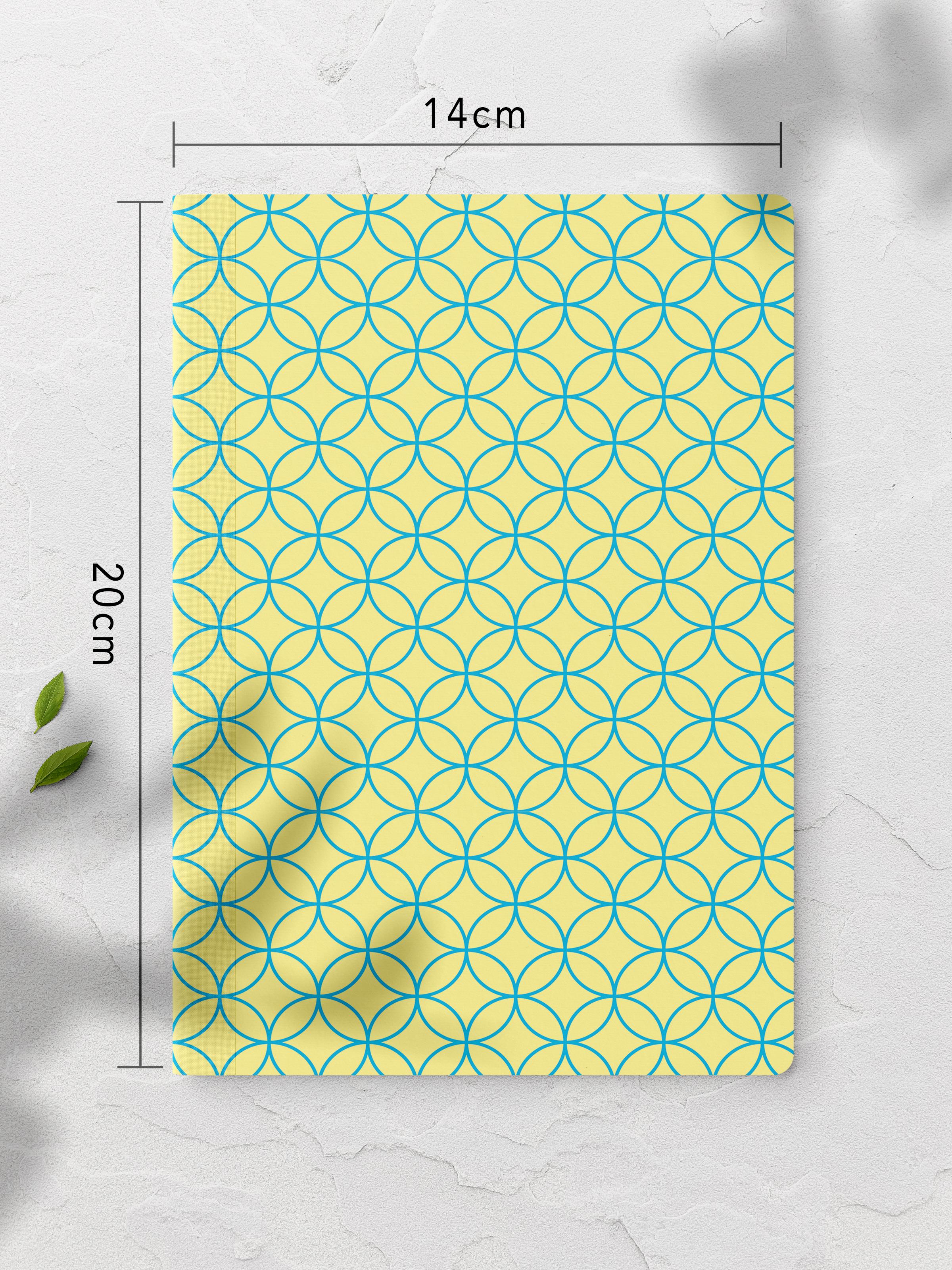 Çizgisiz Defter, Renkli ve Desenli Notebook, Not Defteri, Akıl ve Anı Defteri, 64 Sayfa, 14*21cm