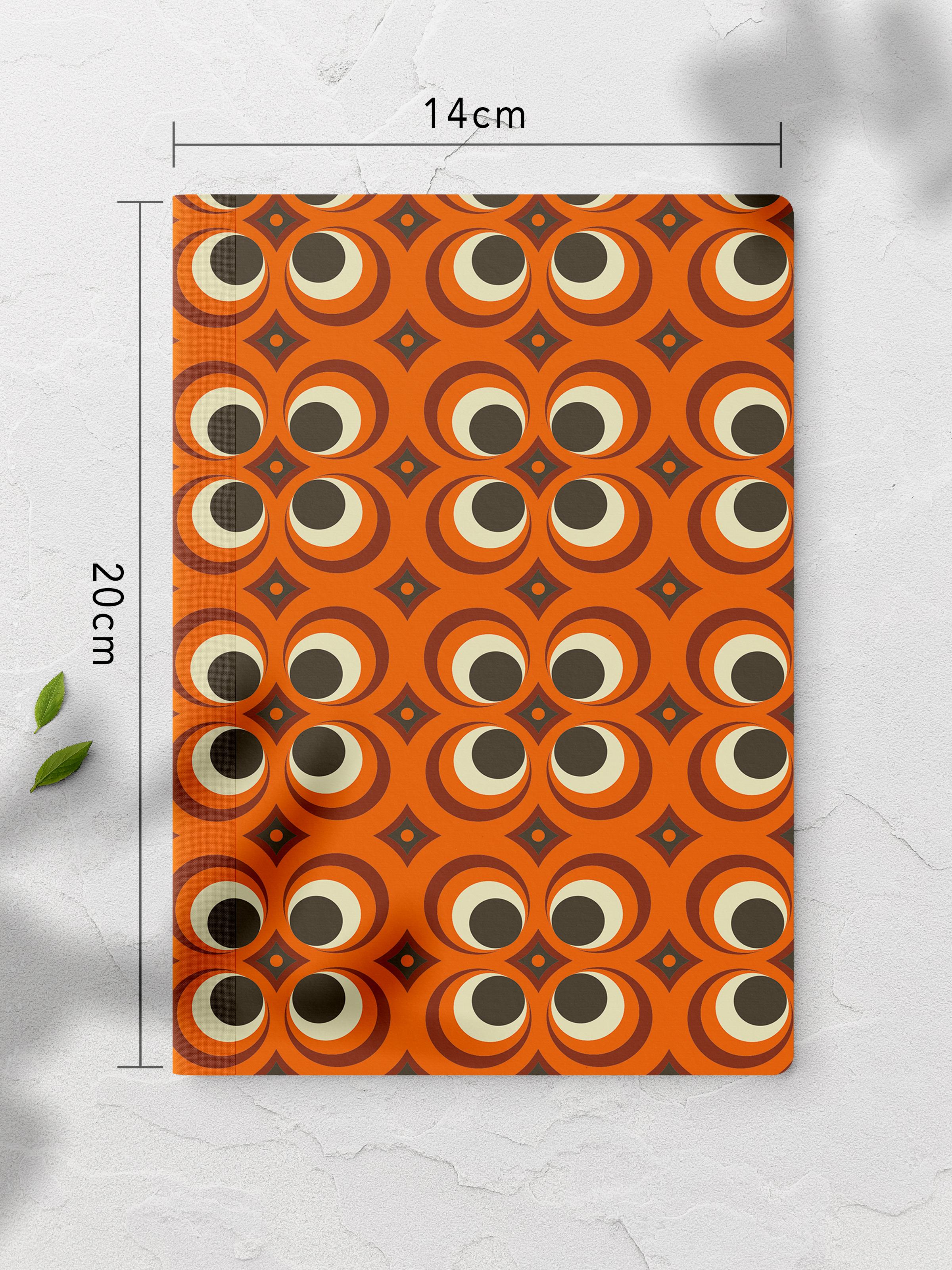Çizgisiz Defter, Renkli Vintage Notebook, Not Defteri, Akıl ve Anı Defteri, 64 Sayfa, 14*21cm