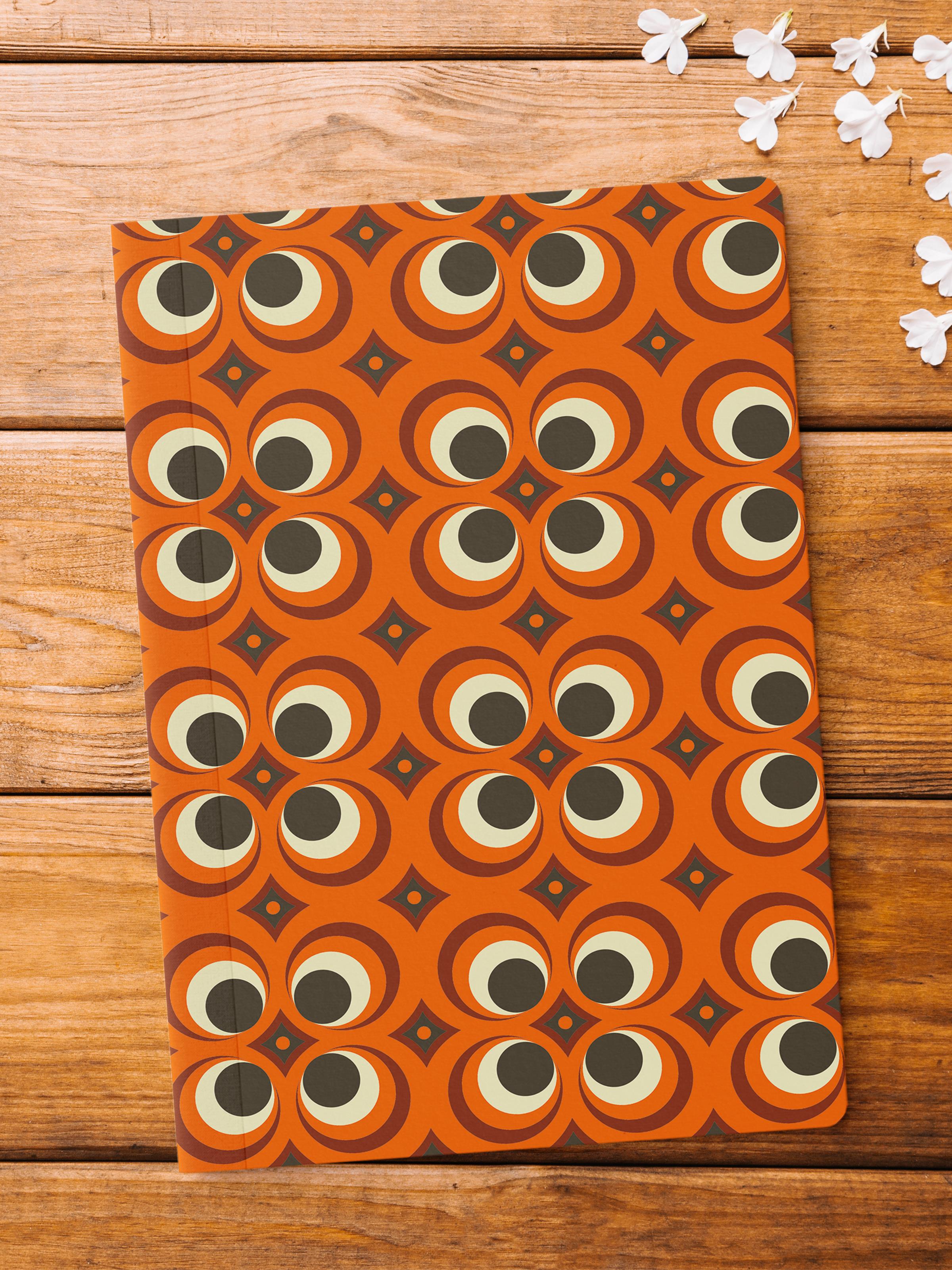Çizgisiz Defter, Renkli Vintage Notebook, Not Defteri, Akıl ve Anı Defteri, 64 Sayfa, 14*21cm