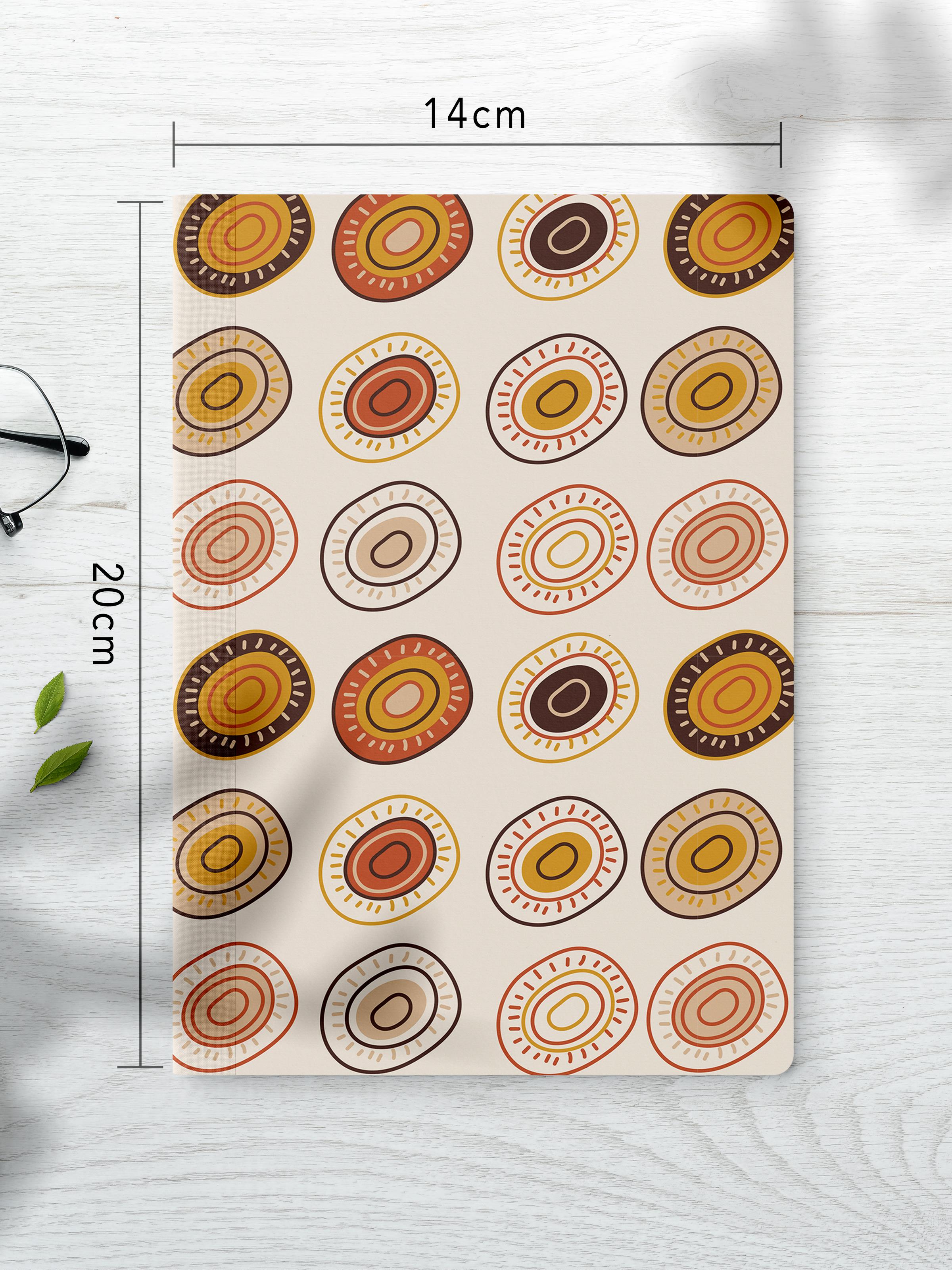 Çizgisiz Defter Seti, 2 Adet Boho Temalı Notebook, Not Defteri, Anı Defteri, 64 Sayfa Orta Boy