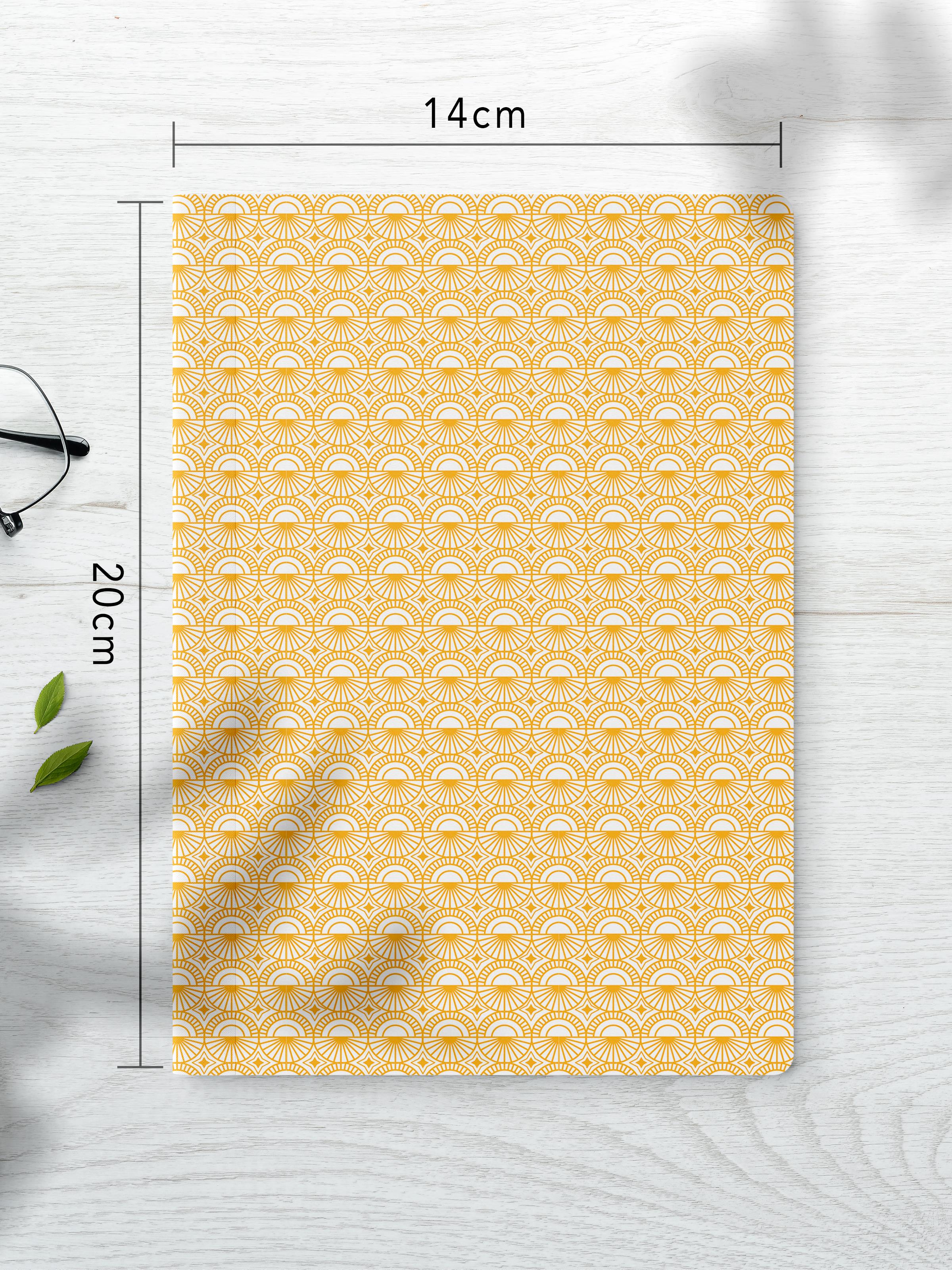 Çizgisiz Defter Seti, 2 Adet Geometrik Desenli Notebook, Not Defteri, Anı Defteri, 64 Sayfa Orta Boy