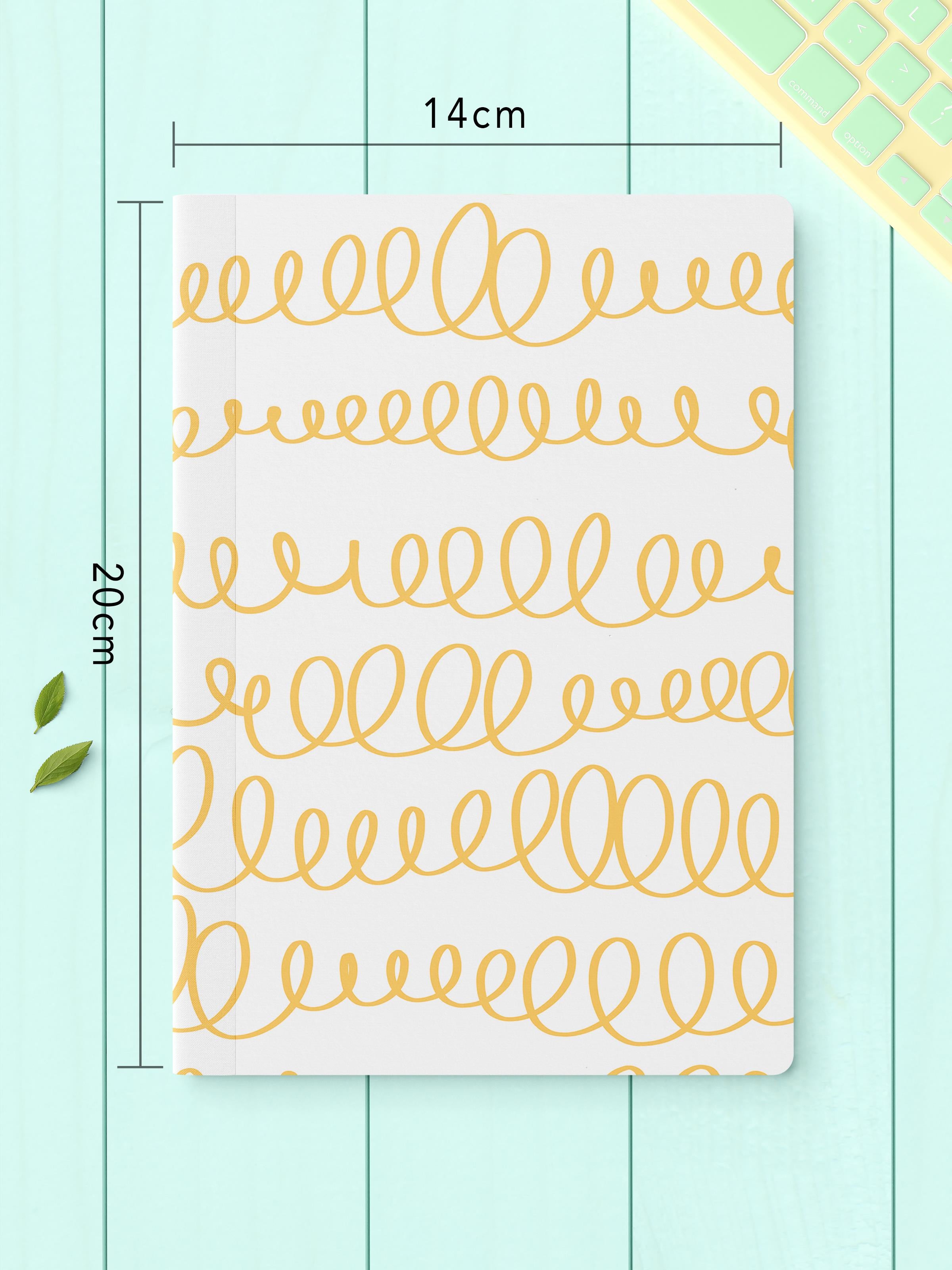 Çizgisiz Defter Seti, 2 Adet Geometrik Desenli Notebook, Not Defteri, Anı Defteri, 64 Sayfa Orta Boy