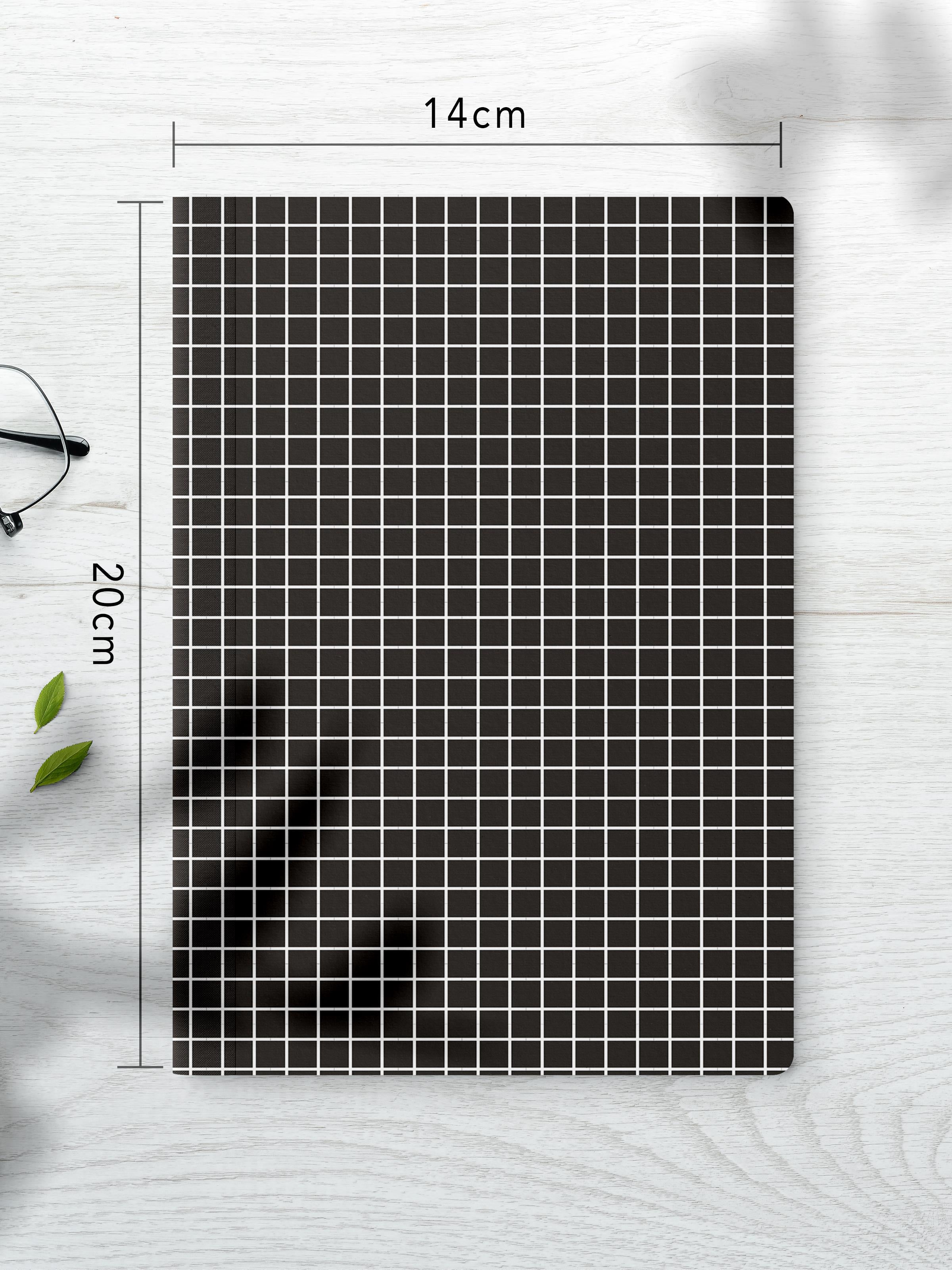 Çizgisiz Defter Seti, 2 Adet Geometrik Desenli Notebook, Not Defteri, Anı Defteri, 64 Sayfa Orta Boy