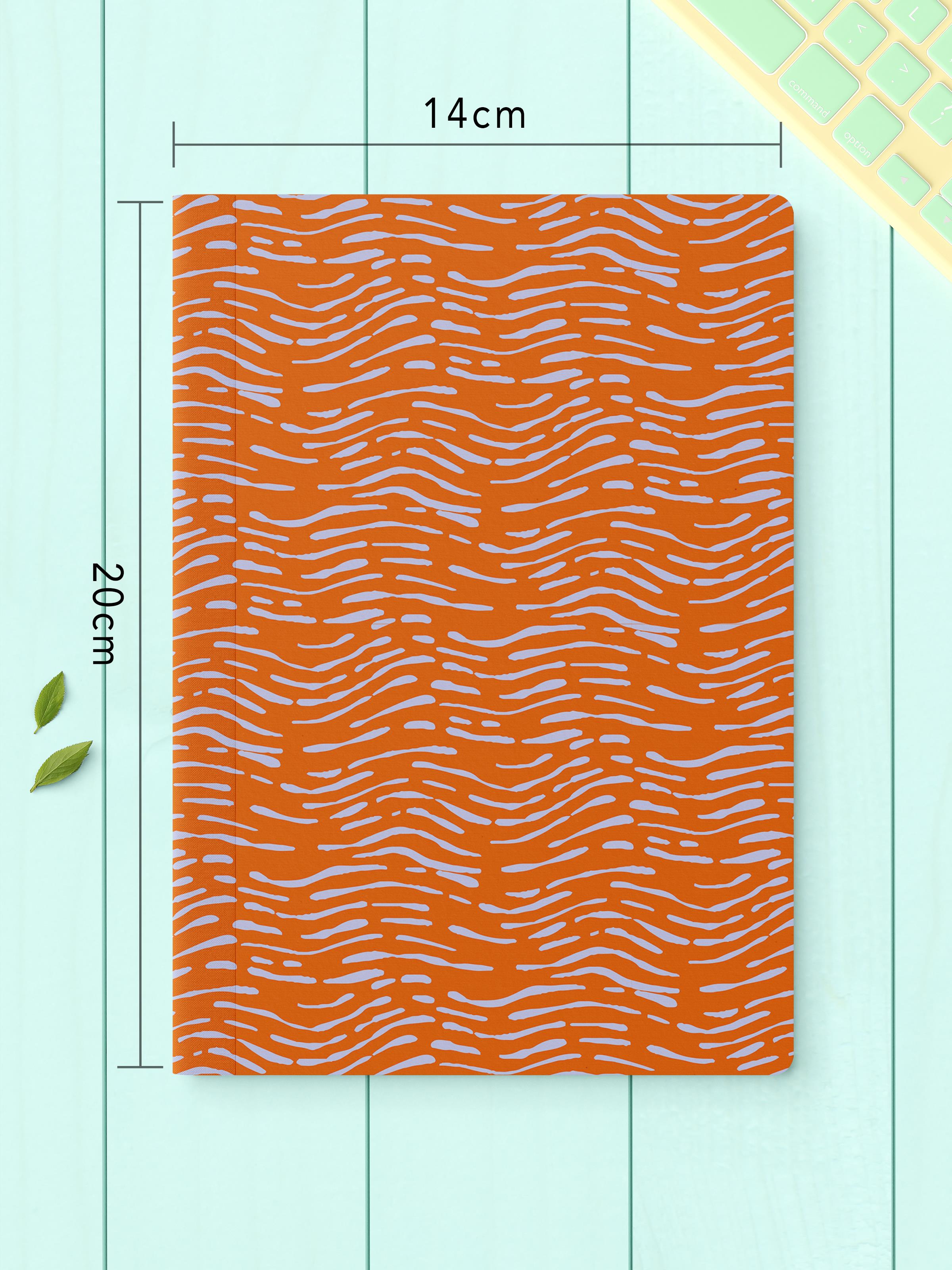 Çizgisiz Defter Seti, 2 Adet Geometrik Desenli Notebook, Not Defteri, Anı Defteri, 64 Sayfa Orta Boy