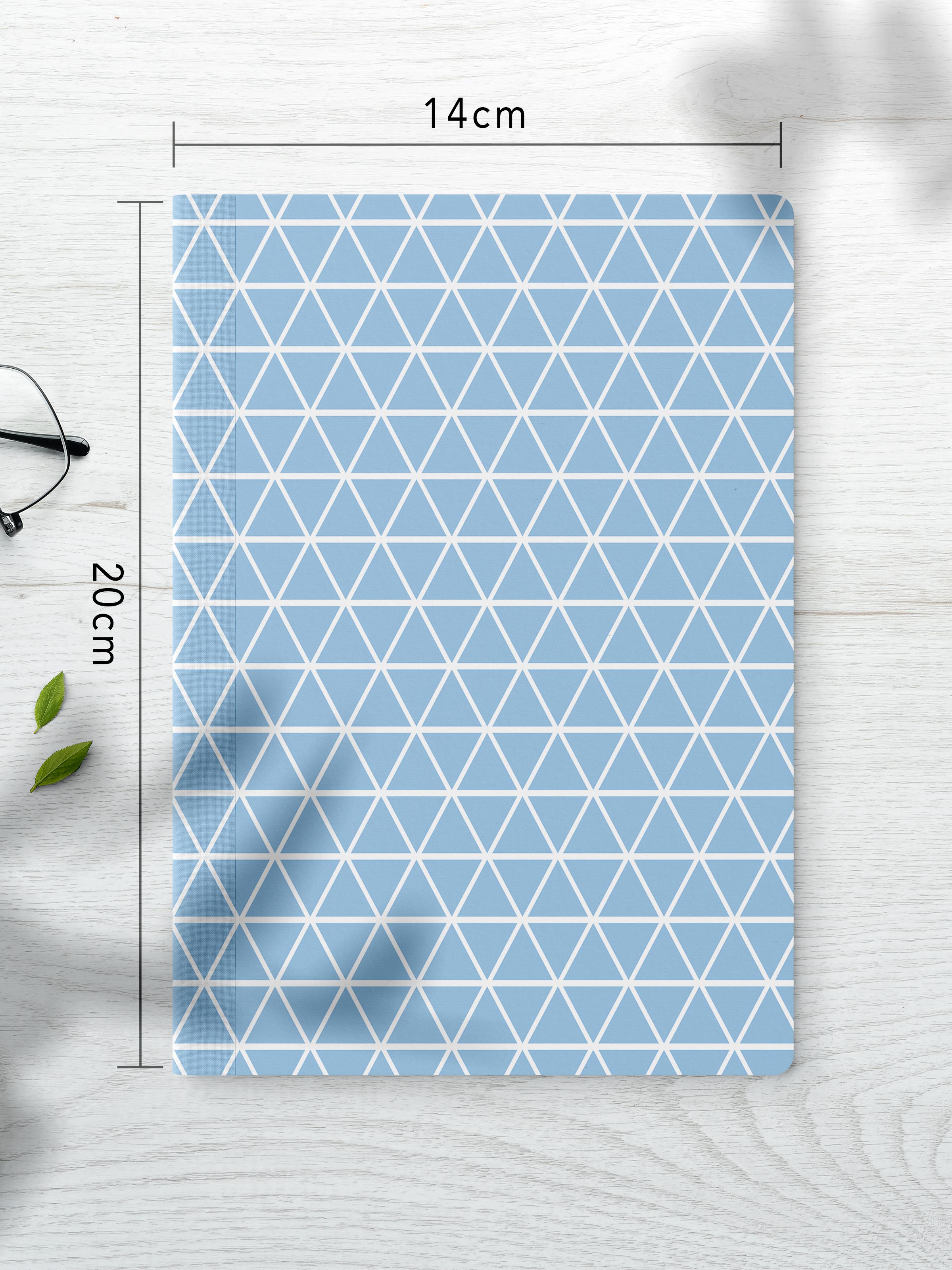 Çizgisiz Defter Seti, 2 Adet Geometrik Desenli Notebook, Not Defteri, Anı Defteri, 64 Sayfa Orta Boy