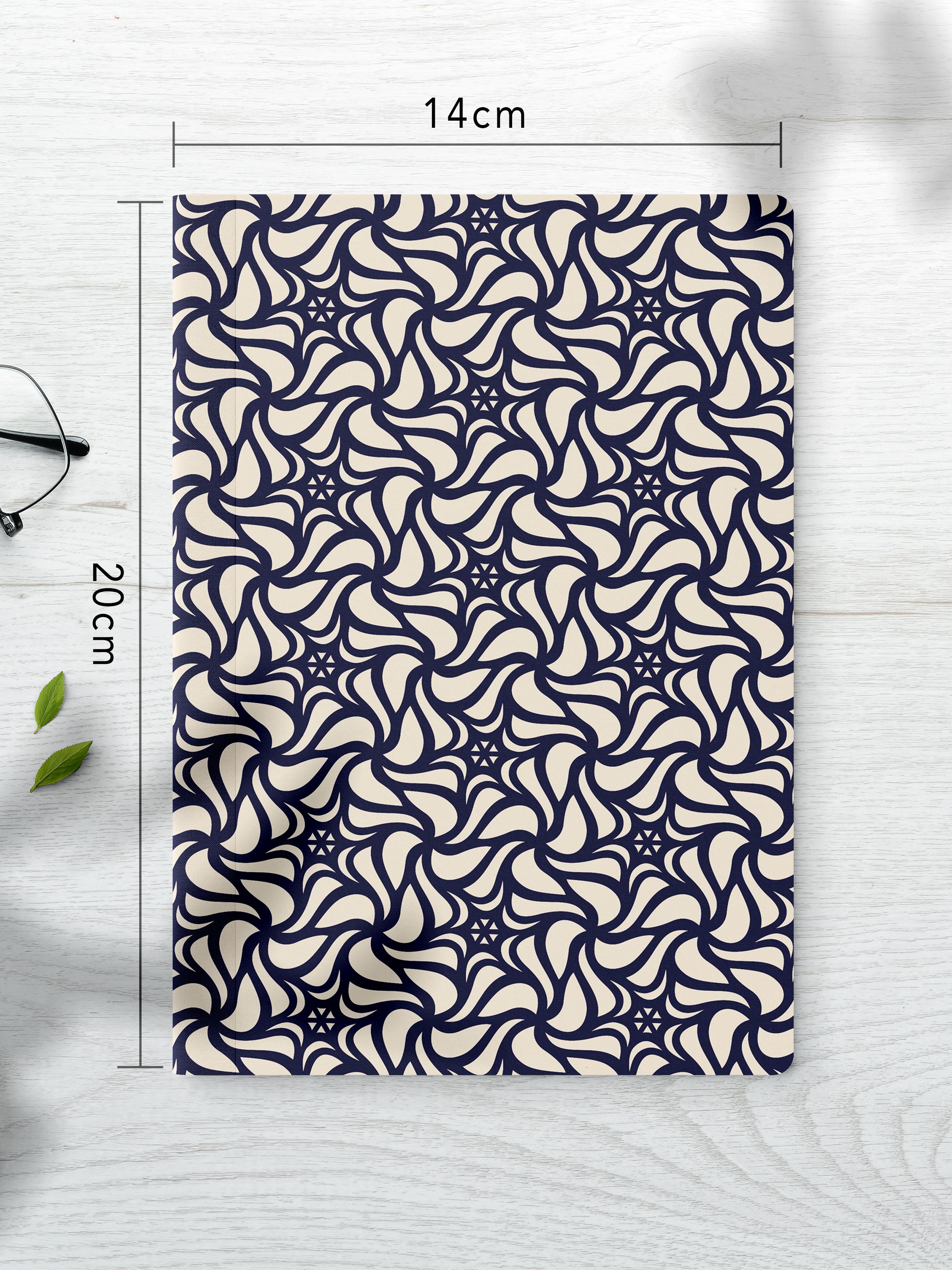 Çizgisiz Defter Seti, 2 Adet Geometrik Desenli Notebook, Not Defteri, Anı Defteri, 64 Sayfa Orta Boy