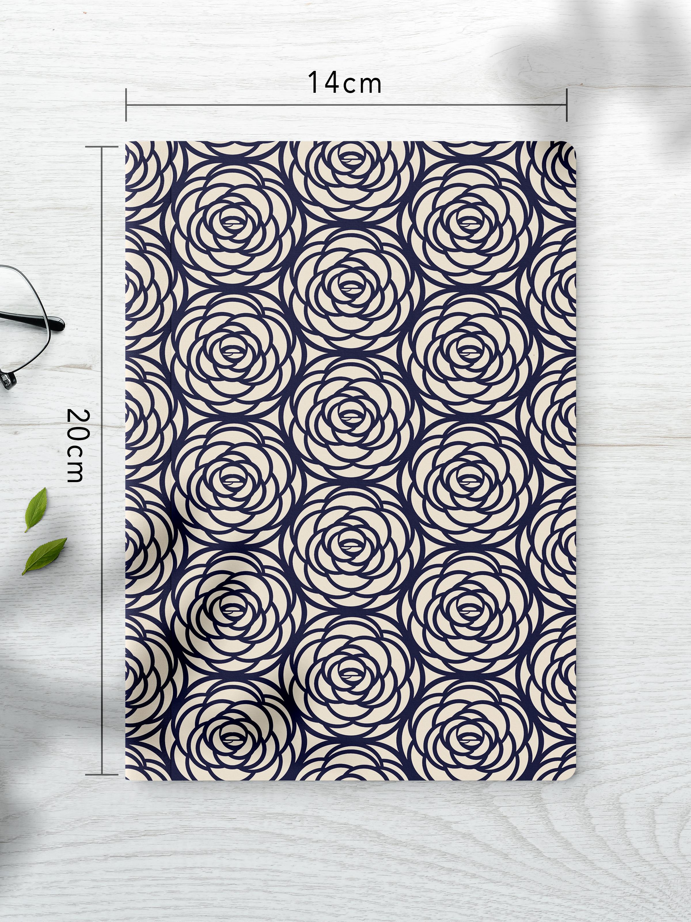 Çizgisiz Defter Seti, 2 Adet Geometrik Desenli Notebook, Not Defteri, Anı Defteri, 64 Sayfa Orta Boy