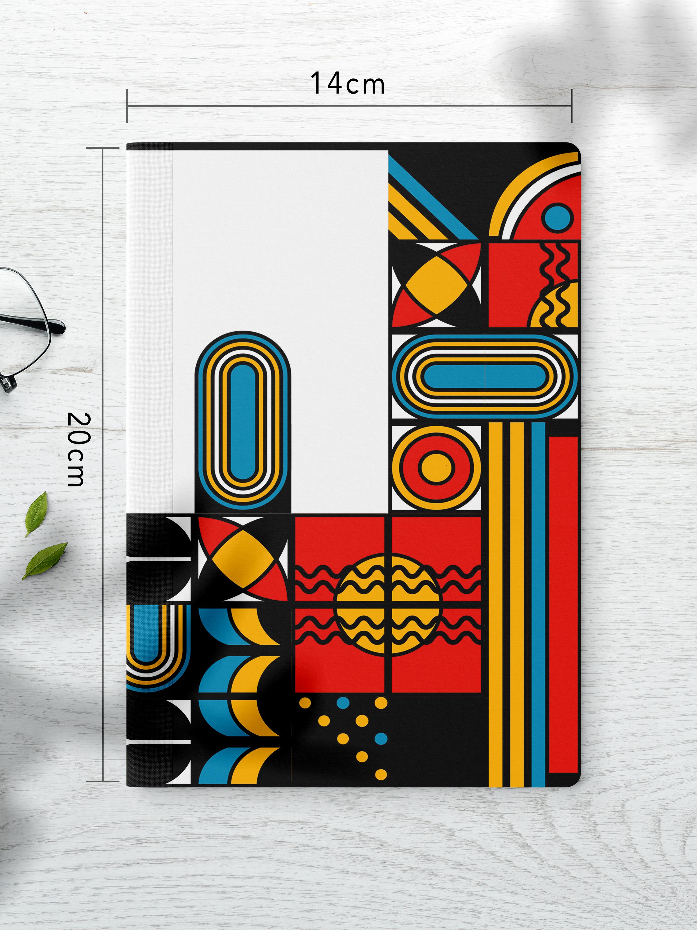 Çizgisiz Defter Seti, 2 Adet Vintage Desenli Notebook, Not Defteri, Anı Defteri, 64 Sayfa Orta Boy