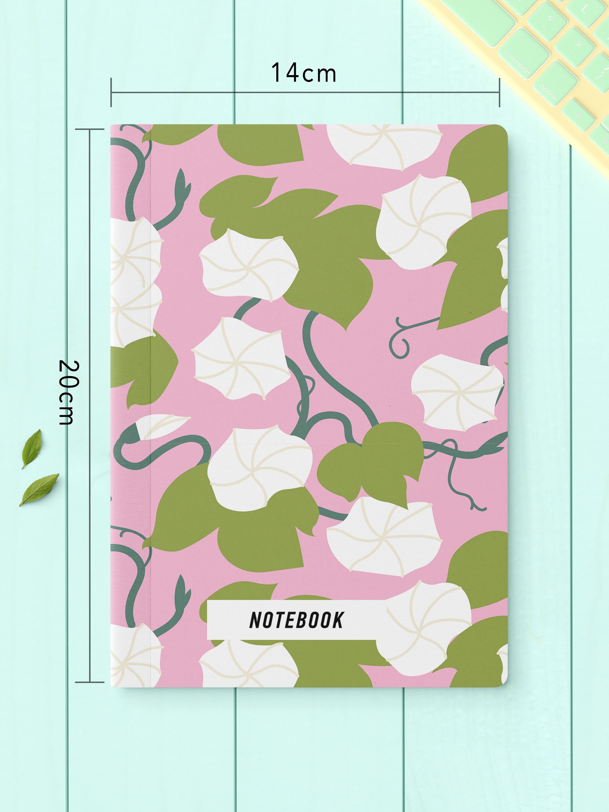 Çizgisiz Defter Seti, 2 Adet Vintage Desenli Notebook, Not Defteri, Anı Defteri, 64 Sayfa Orta Boy