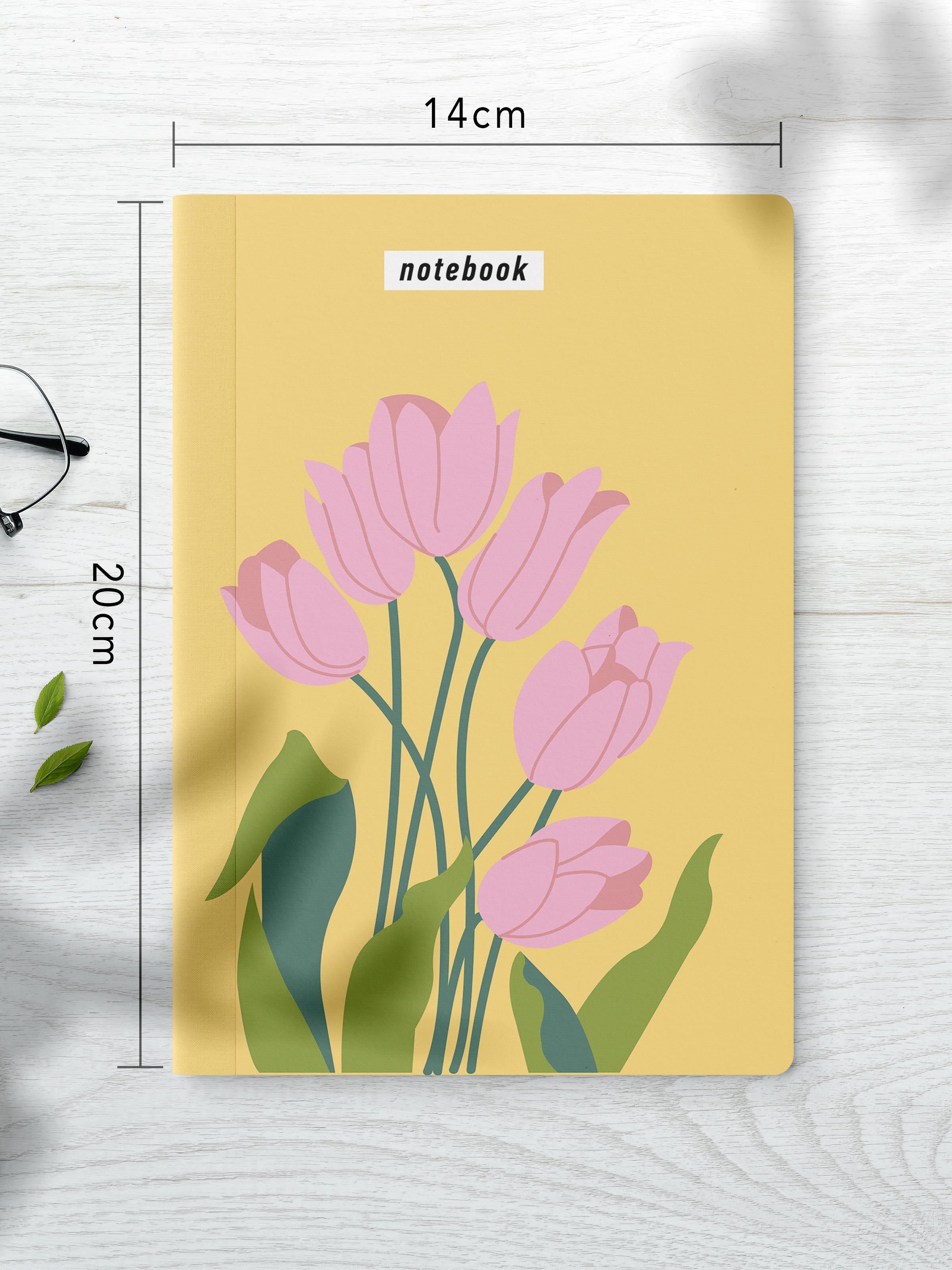 Çizgisiz Defter Seti, 2 Adet Vintage Desenli Notebook, Not Defteri, Anı Defteri, 64 Sayfa Orta Boy