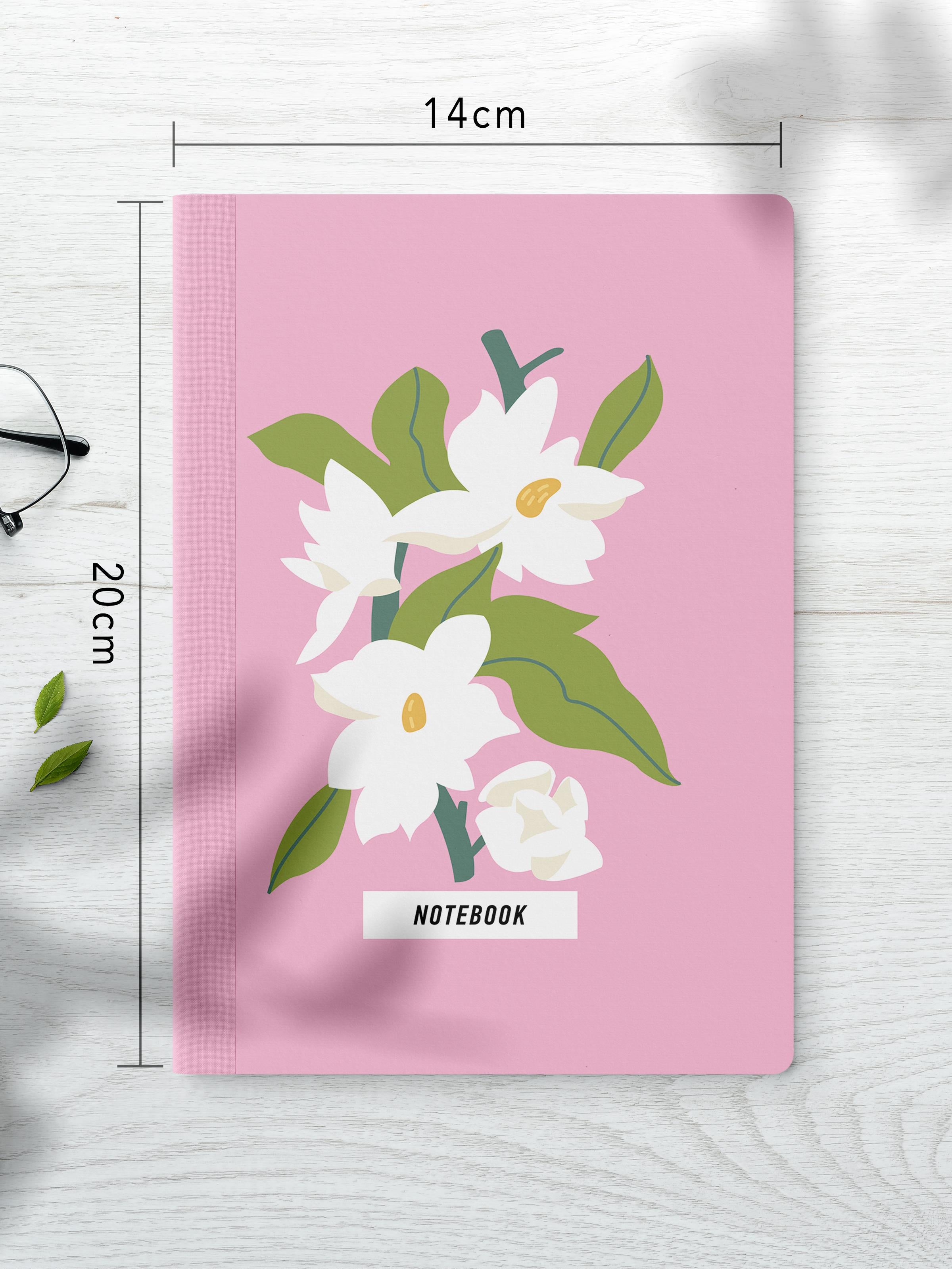 Çizgisiz Defter Seti, 2 Adet Vintage Desenli Notebook, Not Defteri, Anı Defteri, 64 Sayfa Orta Boy
