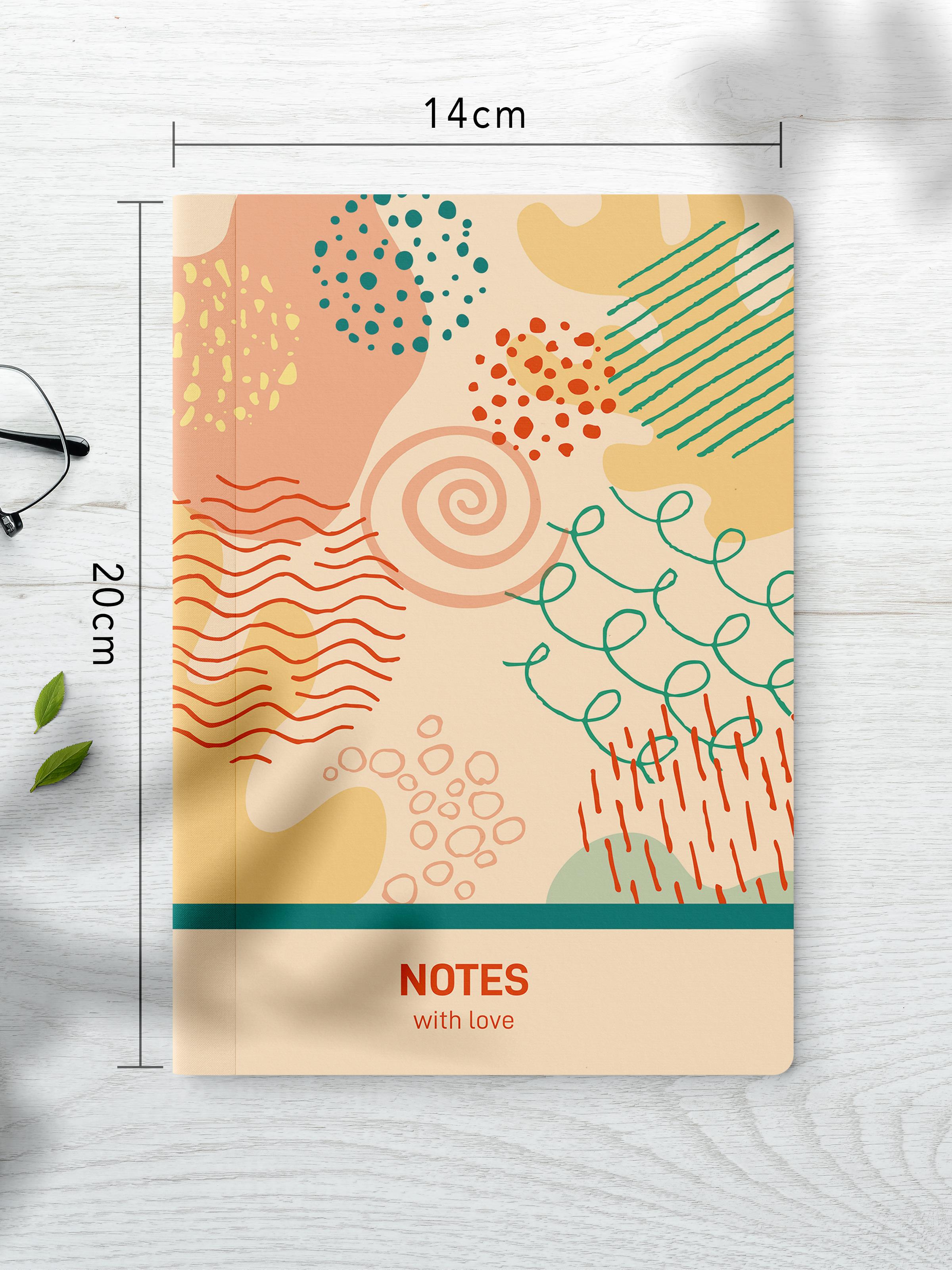 Çizgisiz Defter Seti, 2 Adet Vintage Desenli Notebook, Not Defteri, Anı Defteri, 64 Sayfa Orta Boy