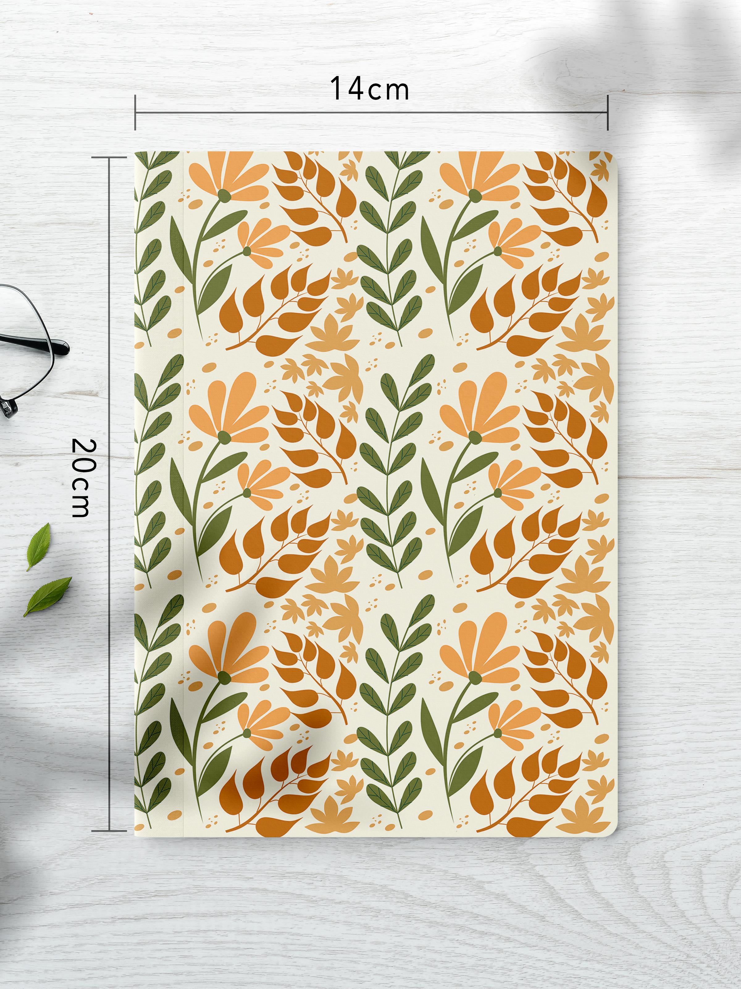 Çizgisiz Defter Seti, 2 Adet Vintage Desenli Notebook, Not Defteri, Anı Defteri, 64 Sayfa Orta Boy