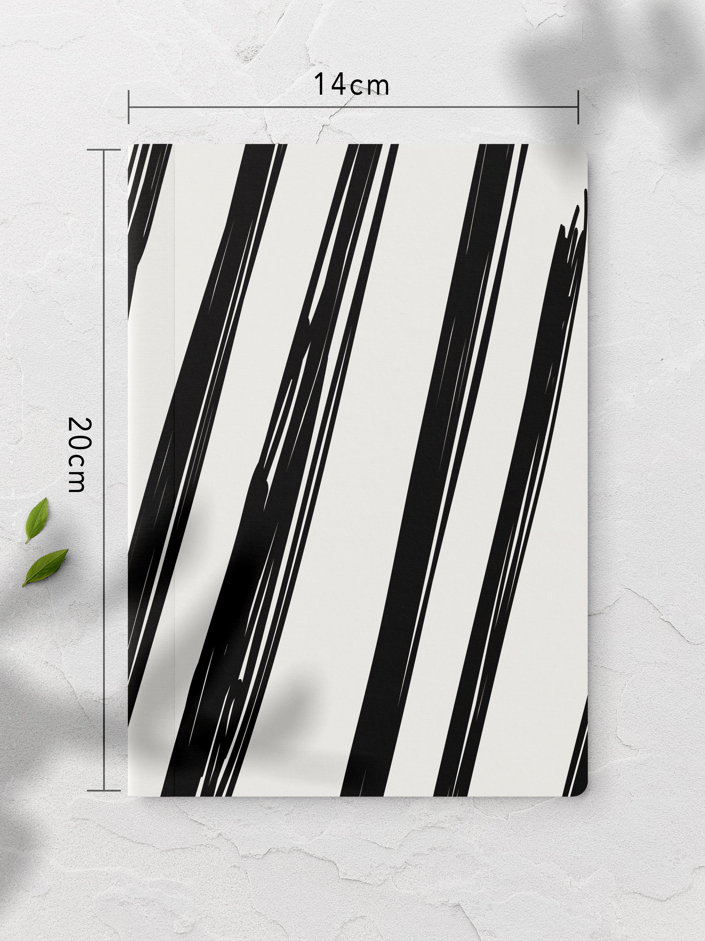 Çizgisiz Defter, Siyah Boho Desen Notebook, Not Defteri, Akıl ve Anı Defteri, 64 Sayfa, 14*21cm