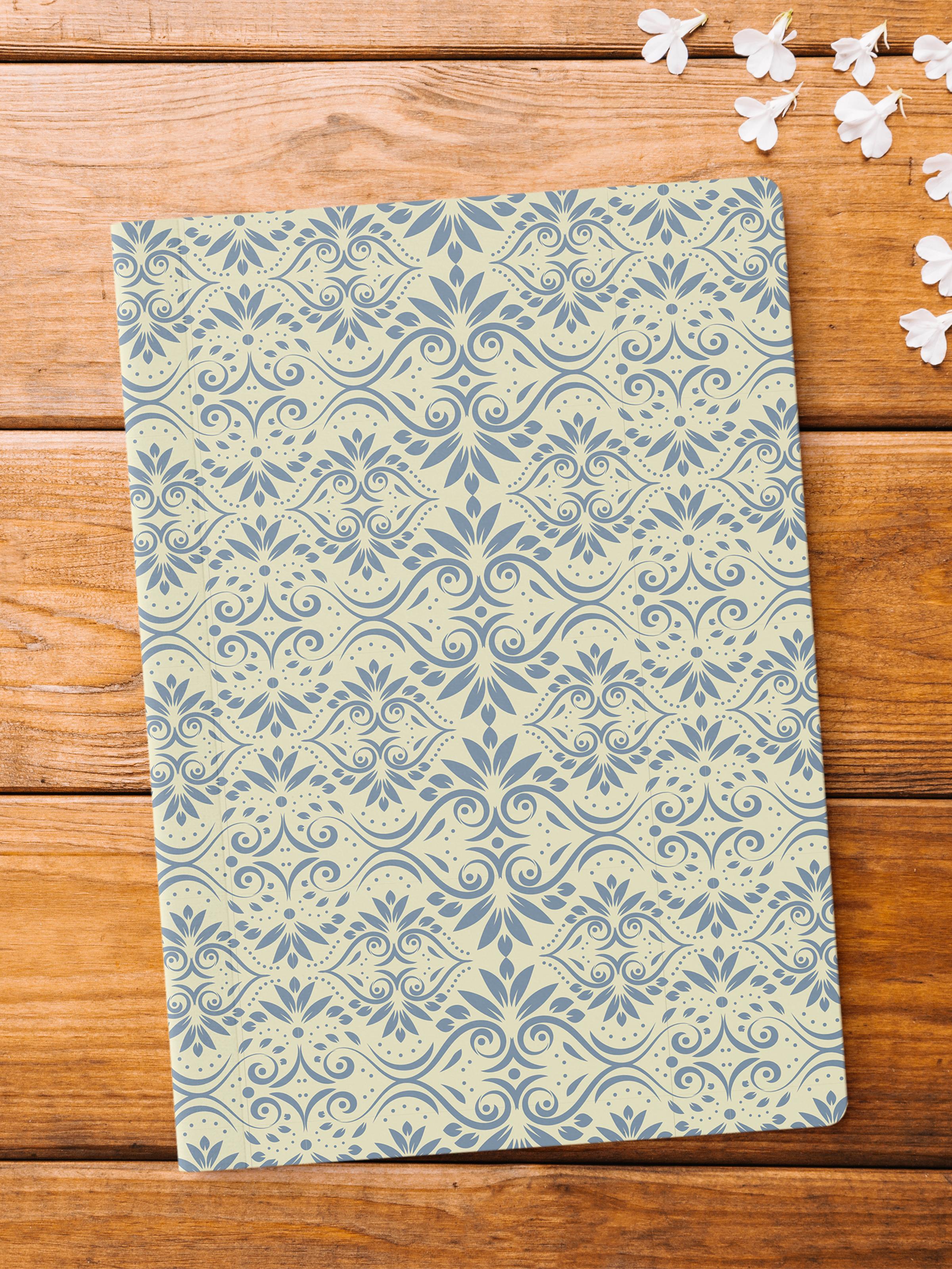 Çizgisiz Defter, Vintage Boho Notebook, Not Defteri, Akıl ve Anı Defteri, 64 Sayfa, 14*21cm