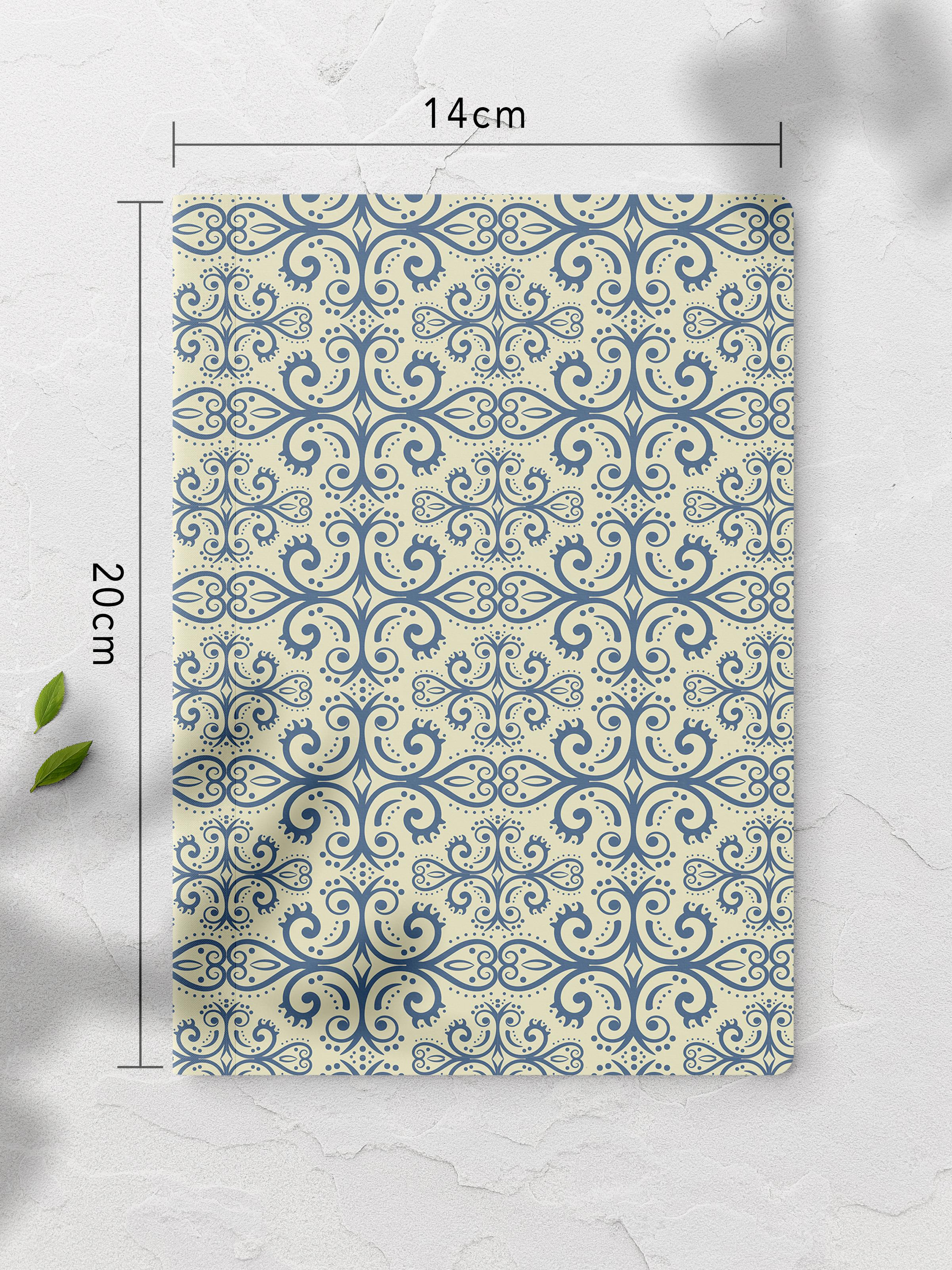 Çizgisiz Defter, Vintage Boho Notebook, Not Defteri, Akıl ve Anı Defteri, 64 Sayfa, 14*21cm