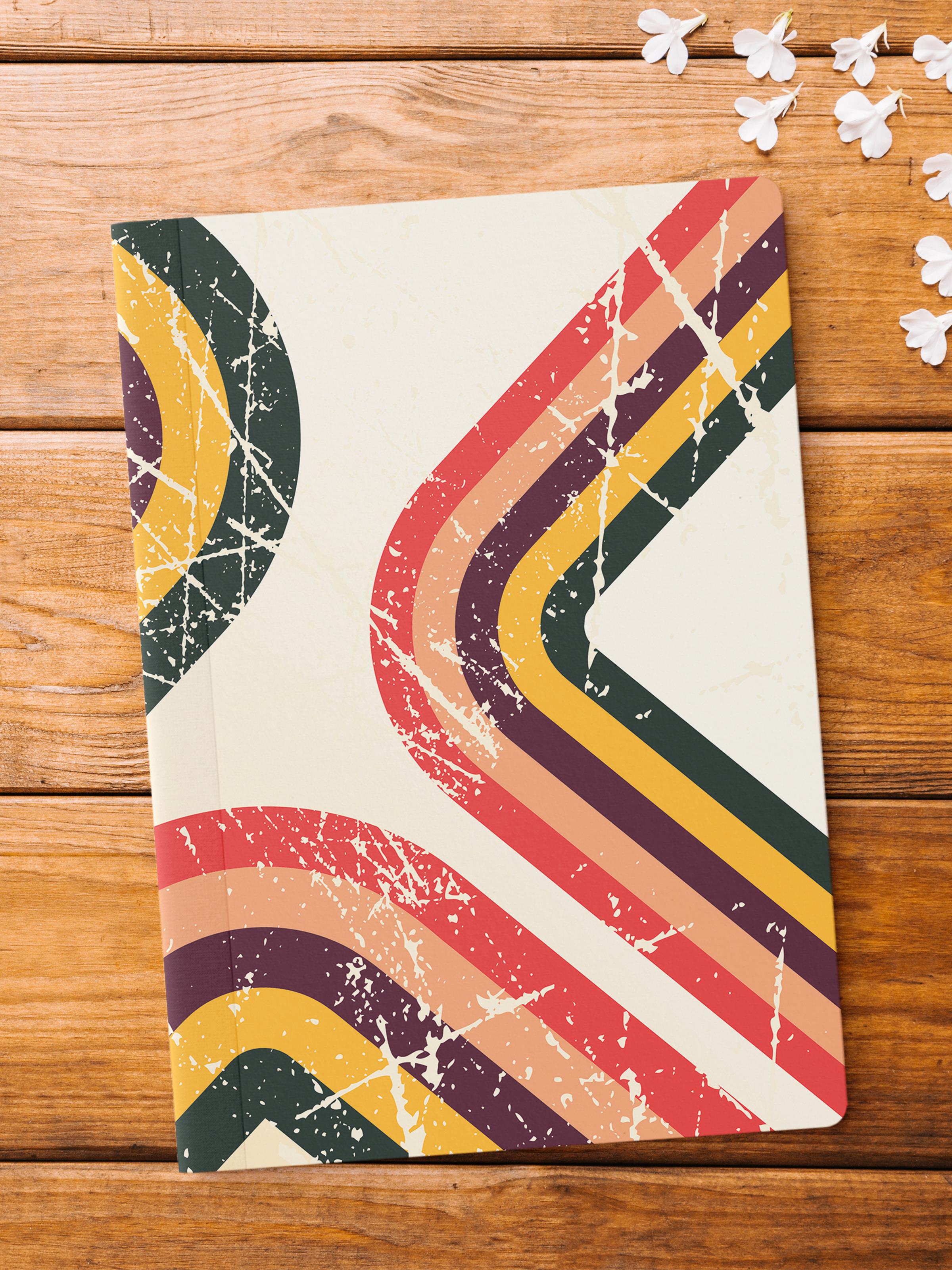 Çizgisiz Defter, Vintage Notebook, Not Defteri, Akıl ve Anı Defteri, 64 Sayfa, 14*21cm