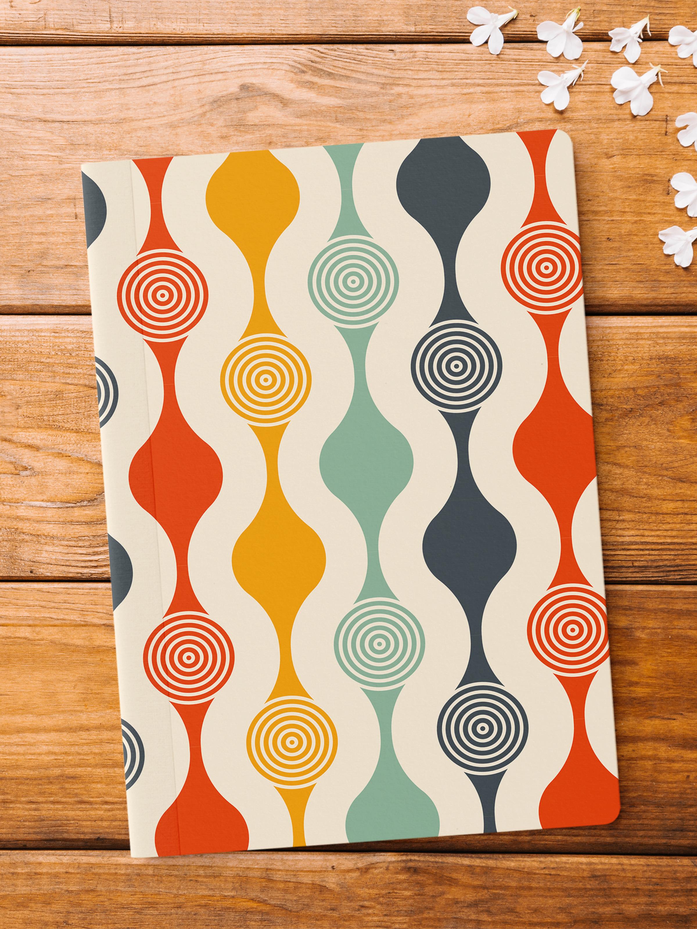 Çizgisiz Defter, Vintage Notebook, Not Defteri, Akıl ve Anı Defteri, 64 Sayfa, 14*21cm