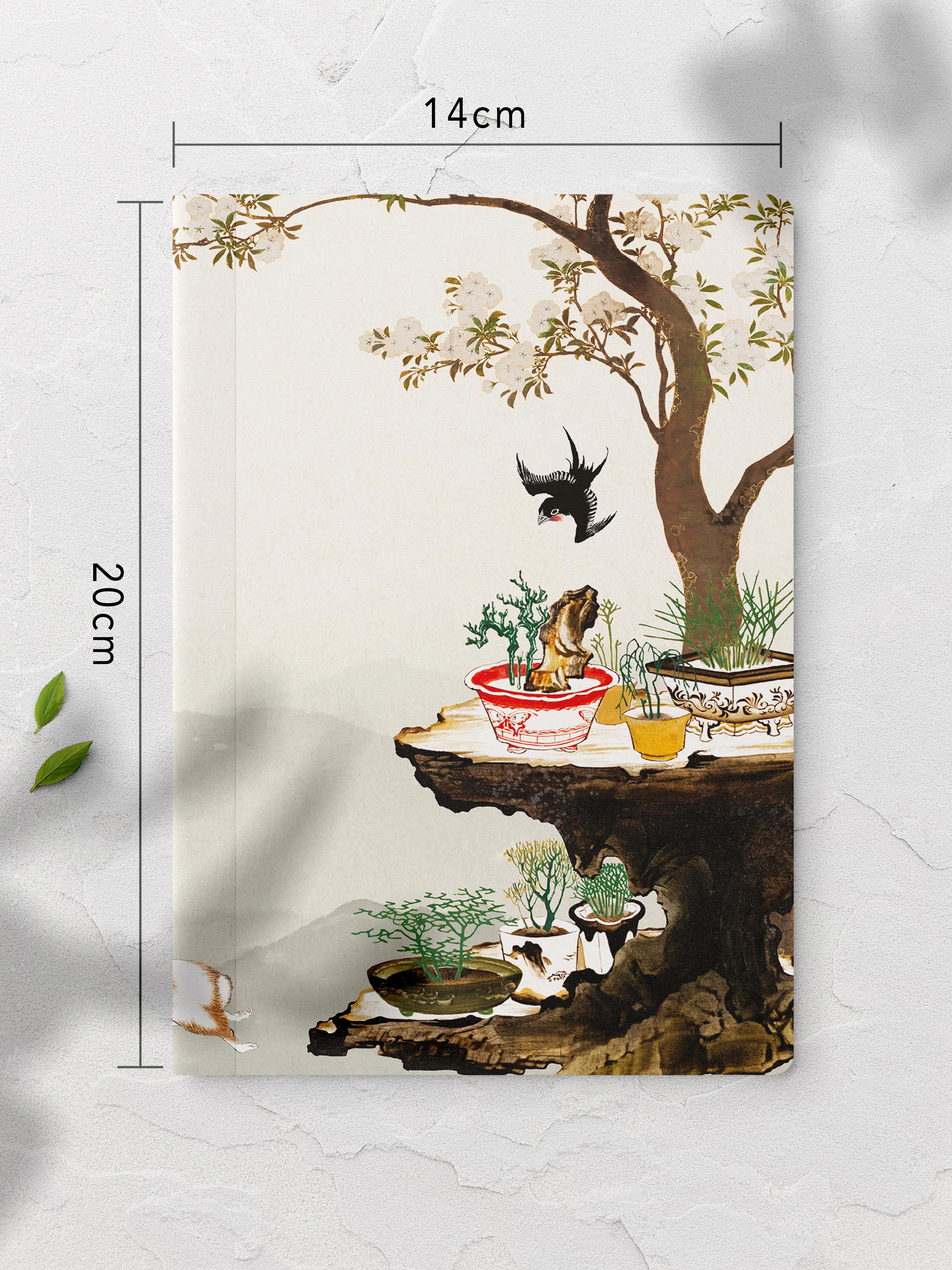 Çizgisiz Defter, Vintage Retro Temalı Notebook, Not Defteri, Vintage Defter, 64 Sayfa 14*21cm