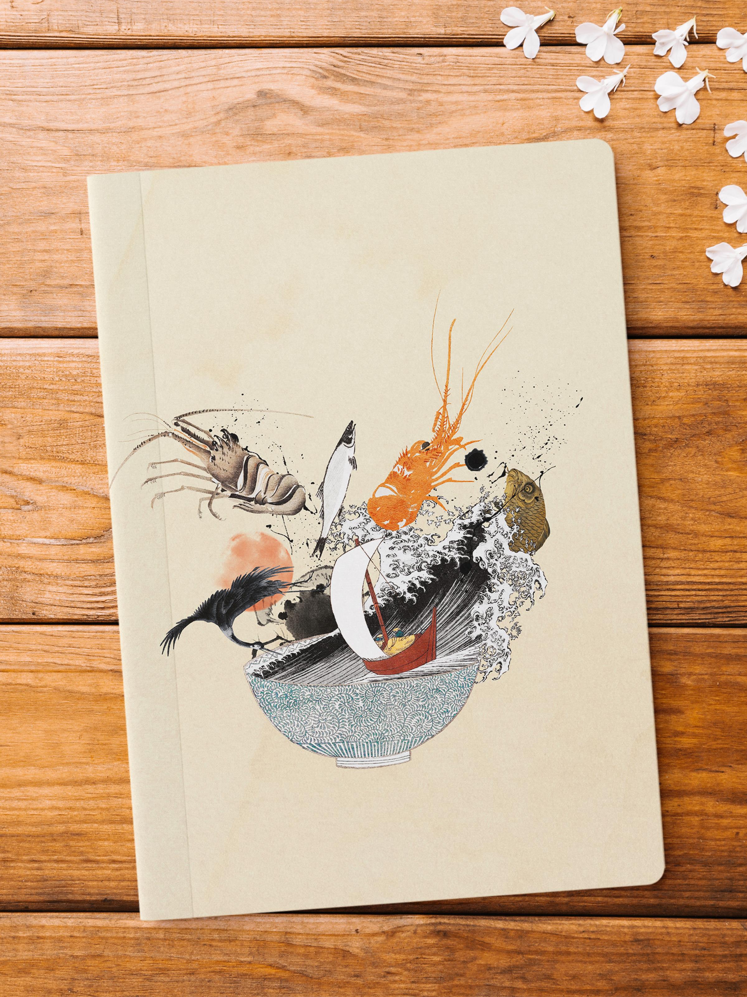 Çizgisiz Defter, Vintage Retro Temalı Notebook, Not Defteri, Vintage Defter, 64 Sayfa 14*21cm