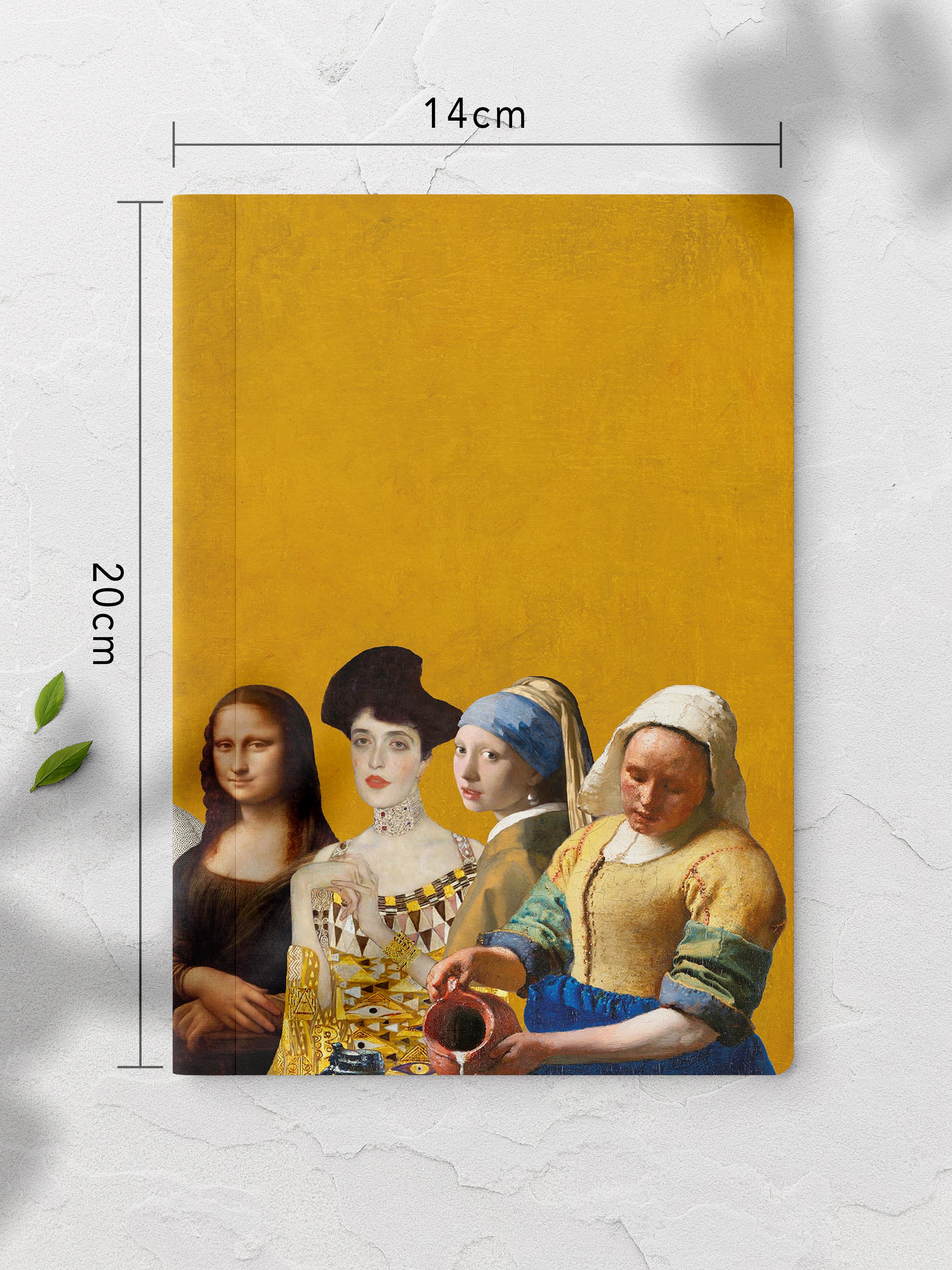 Çizgisiz Defter, Vintage Retro Temalı Notebook, Not Defteri, Vintage Defter, 64 Sayfa 14*21cm