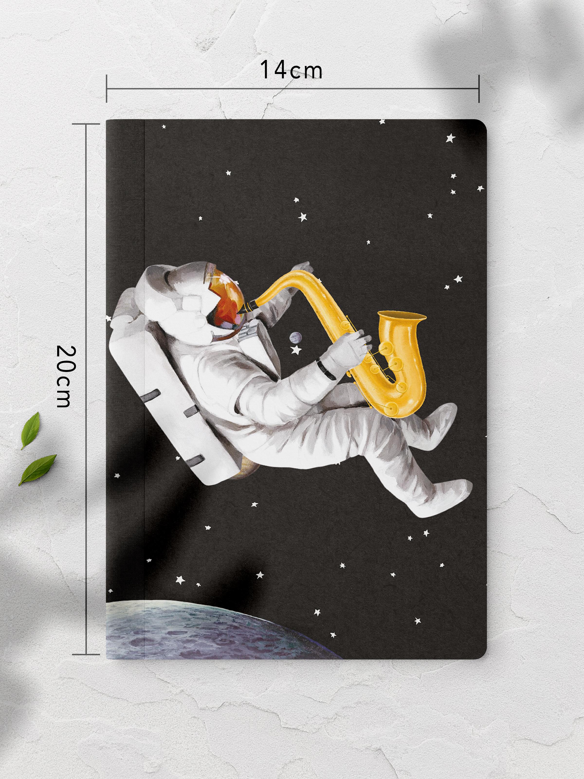 Çizgisiz Defter, Vintage Retro Temalı Notebook, Not Defteri, Vintage Defter, 64 Sayfa 14*21cm