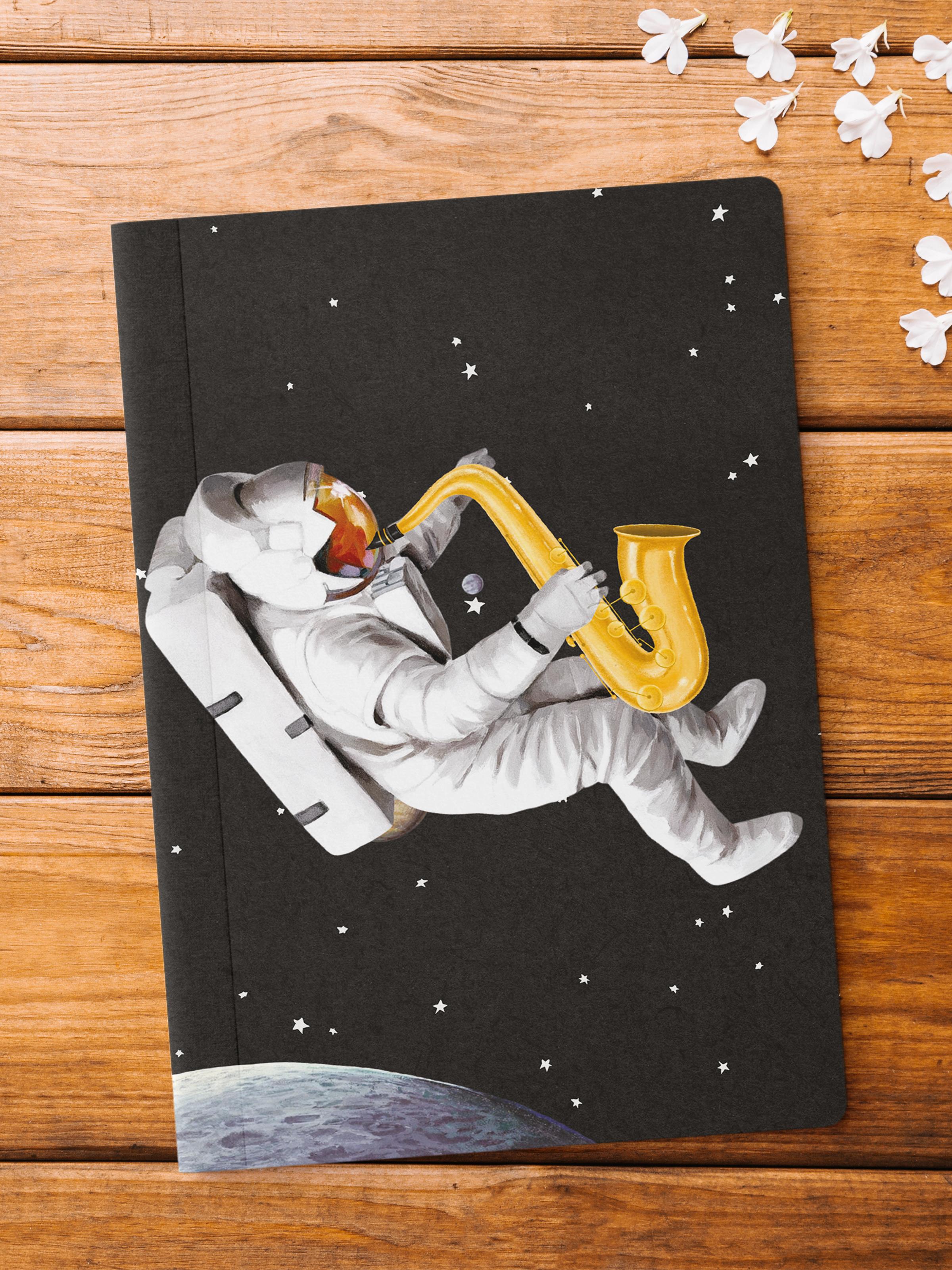 Çizgisiz Defter, Vintage Retro Temalı Notebook, Not Defteri, Vintage Defter, 64 Sayfa 14*21cm