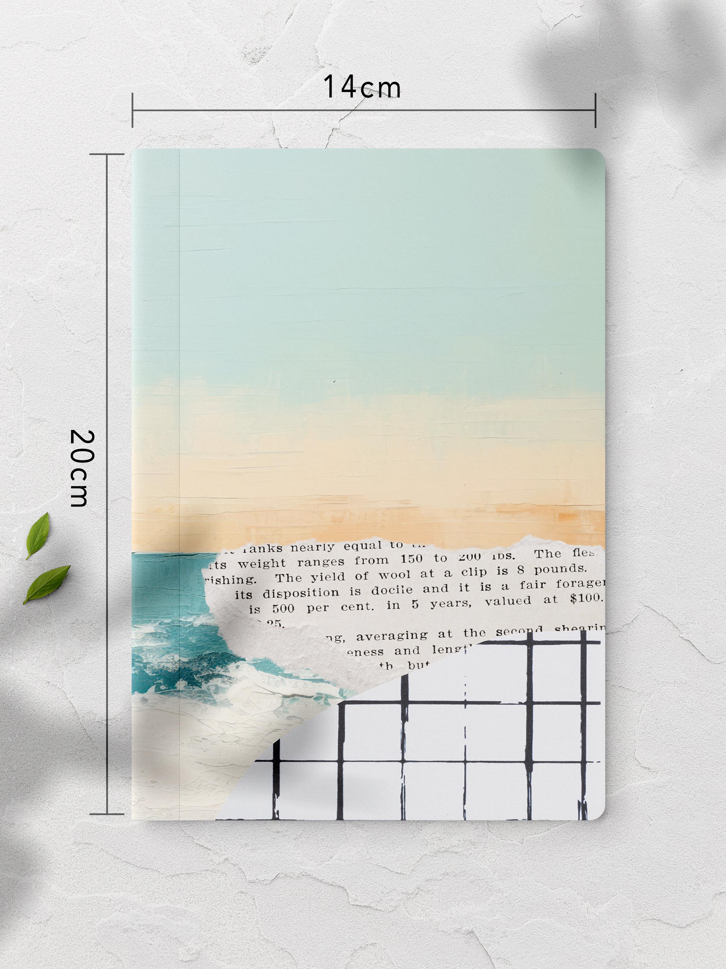 Çizgisiz Defter, Vintage Retro Temalı Notebook, Not Defteri, Vintage Defter, 64 Sayfa 14*21cm