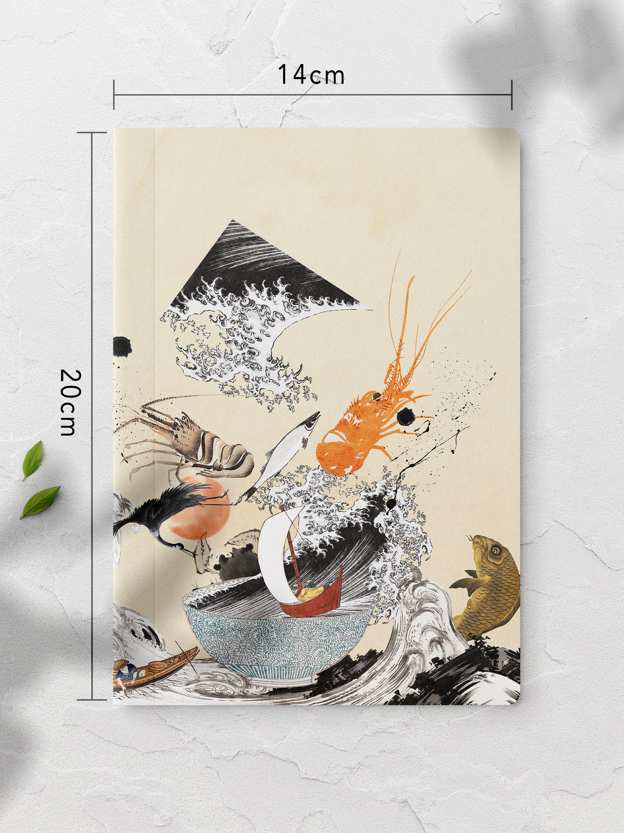 Çizgisiz Defter, Vintage Retro Temalı Notebook, Not Defteri, Vintage Defter, 64 Sayfa 14*21cm