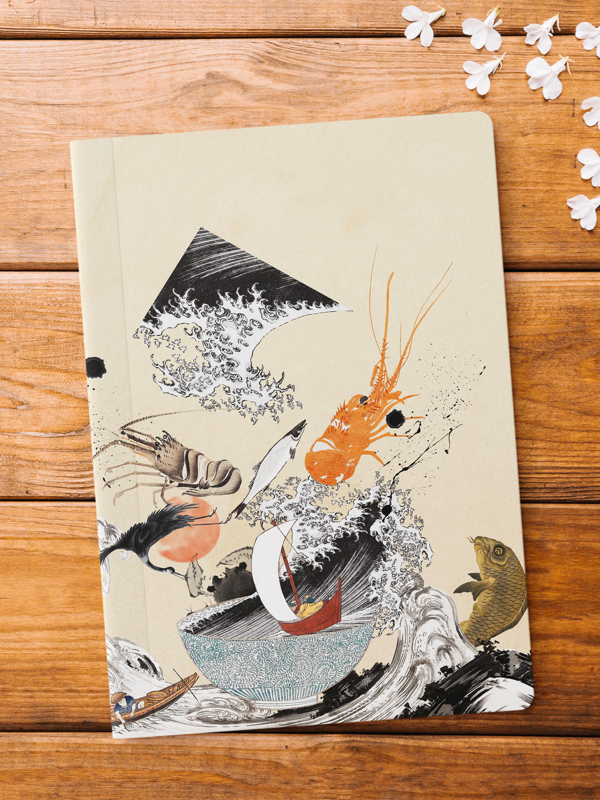 Çizgisiz Defter, Vintage Retro Temalı Notebook, Not Defteri, Vintage Defter, 64 Sayfa 14*21cm